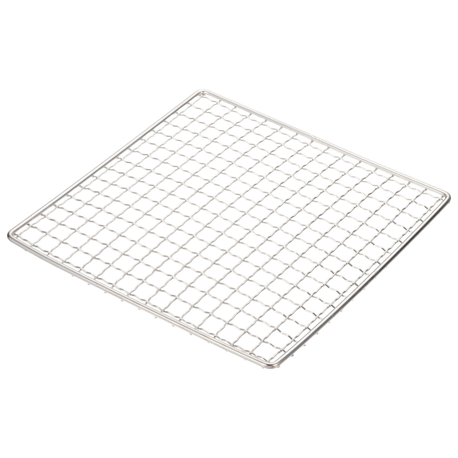 Unique Bargains Stainless Steel Barbecue Grill Net Mesh Rack Grate 7.9" x 7.9"