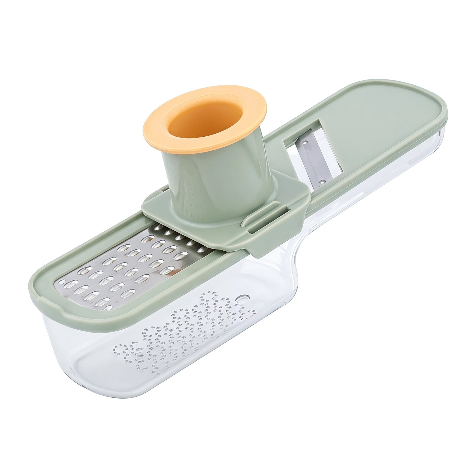 Unique Bargains Stainless Steel Blades 3-in-1 Cutter Slices, Chops and Grates Green 1 pcs