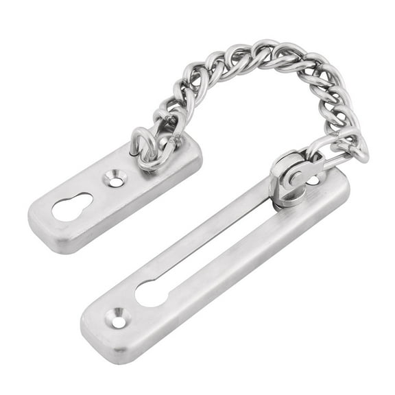 Unique Bargains Stainless Steel Hall Door Security Lock Latch Cord Catch Locking Guard