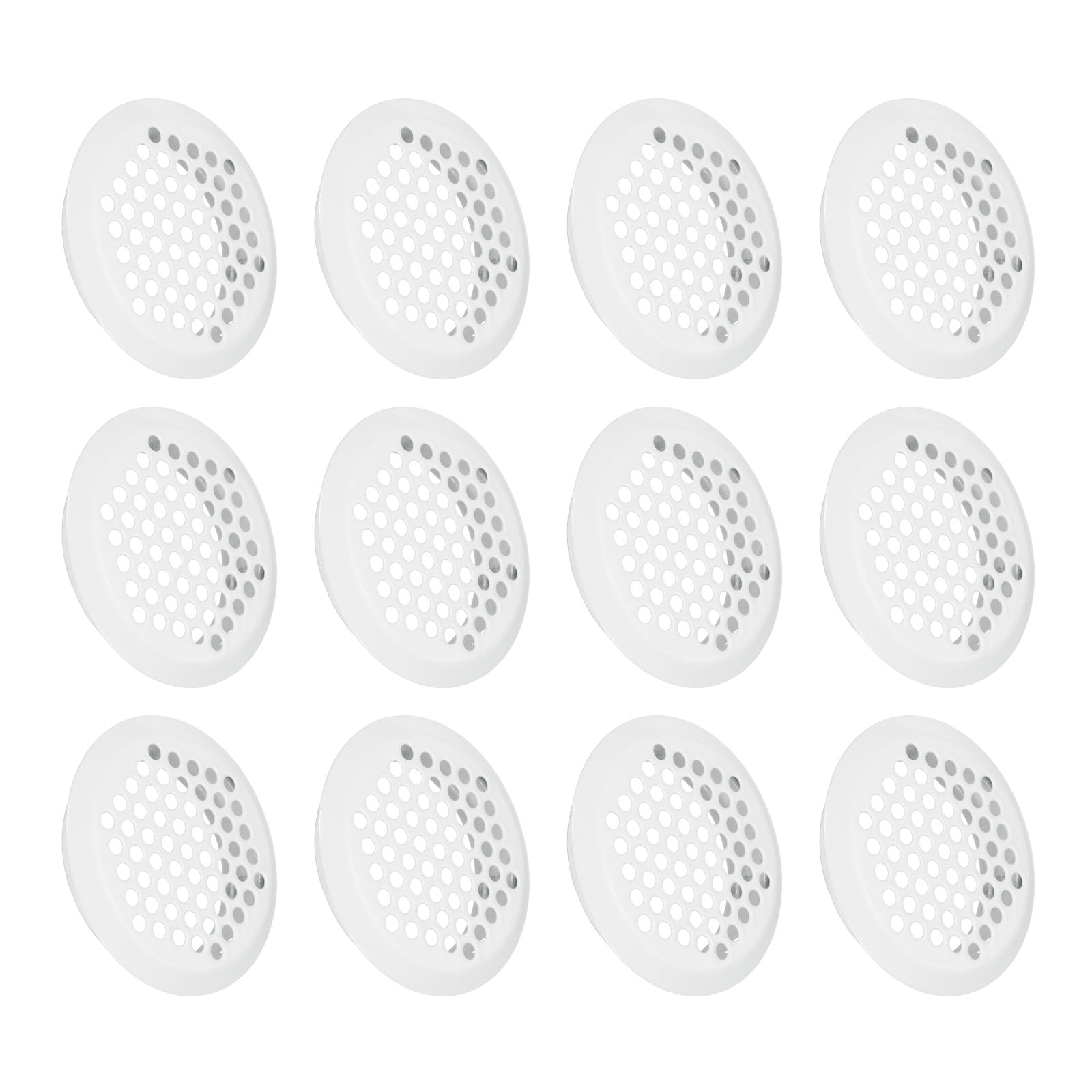 Unique Bargains Stainless Steel Circular Soffit Vent for Home and Office 2" Silver