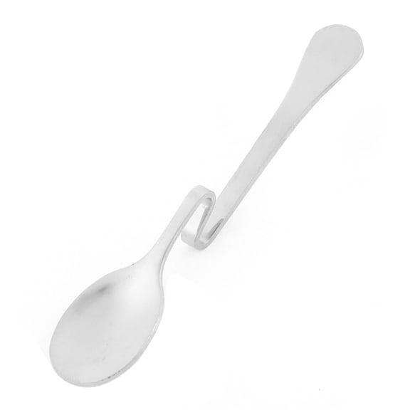 Unique Bargains Stainless Steel Curved Handle Tea Coffee Drink Condiment Spoon