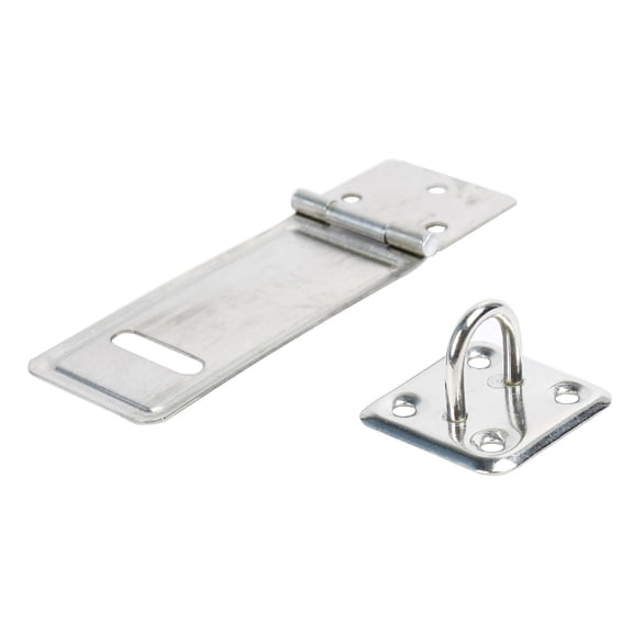 Uxcell Stainless Steel Door Lock Latch Catch Bolt Hasp Staple Mounting Set Package