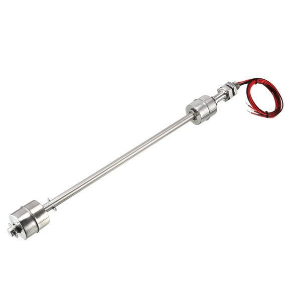 Unique Bargains Stainless Steel Dual Ball Float Switch 320mm/ 12.6inch Tank Vertical Water Level Sensor