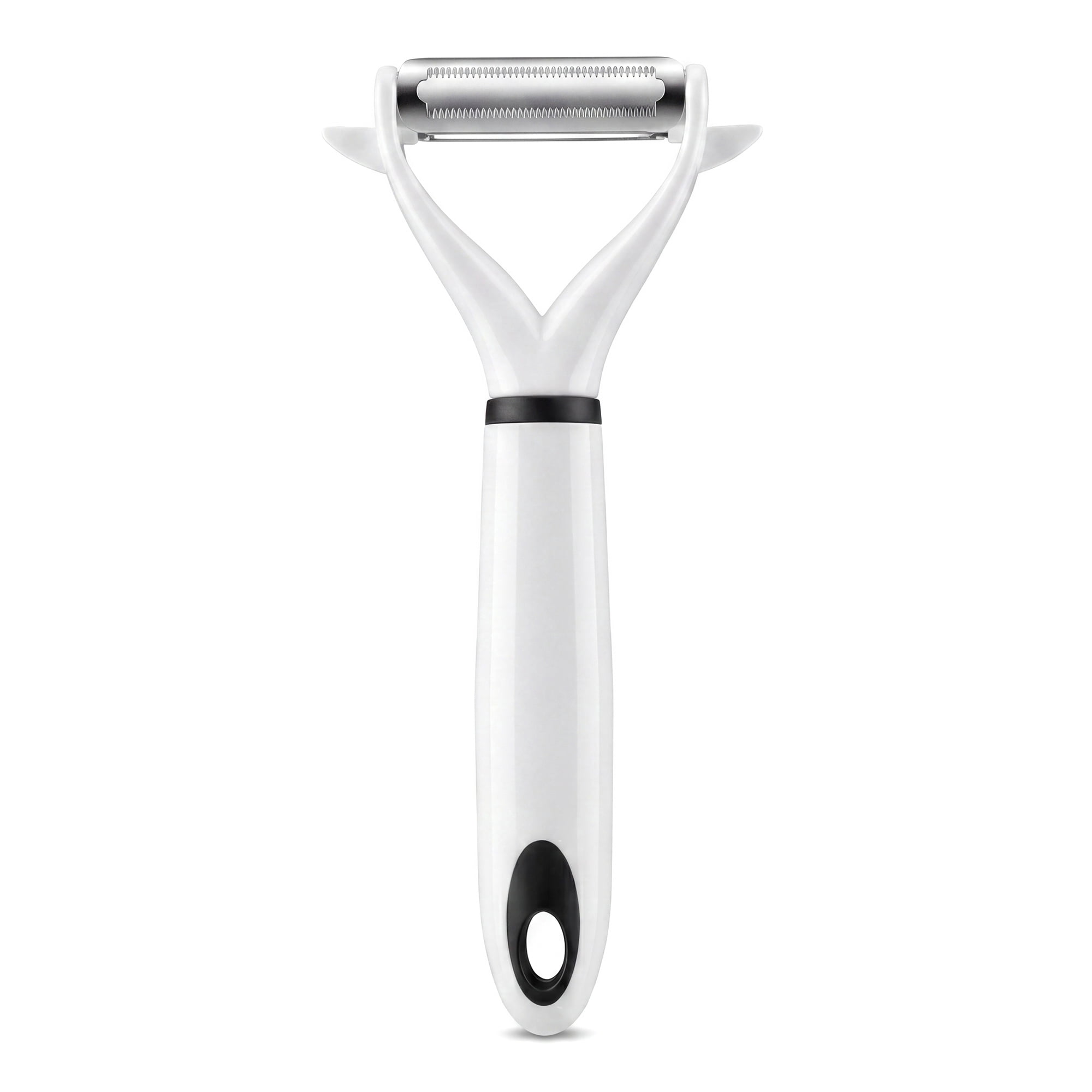 Unique Bargains Stainless Steel Durable Peeler with Ergonomic Handle Green 6.7" x 3"