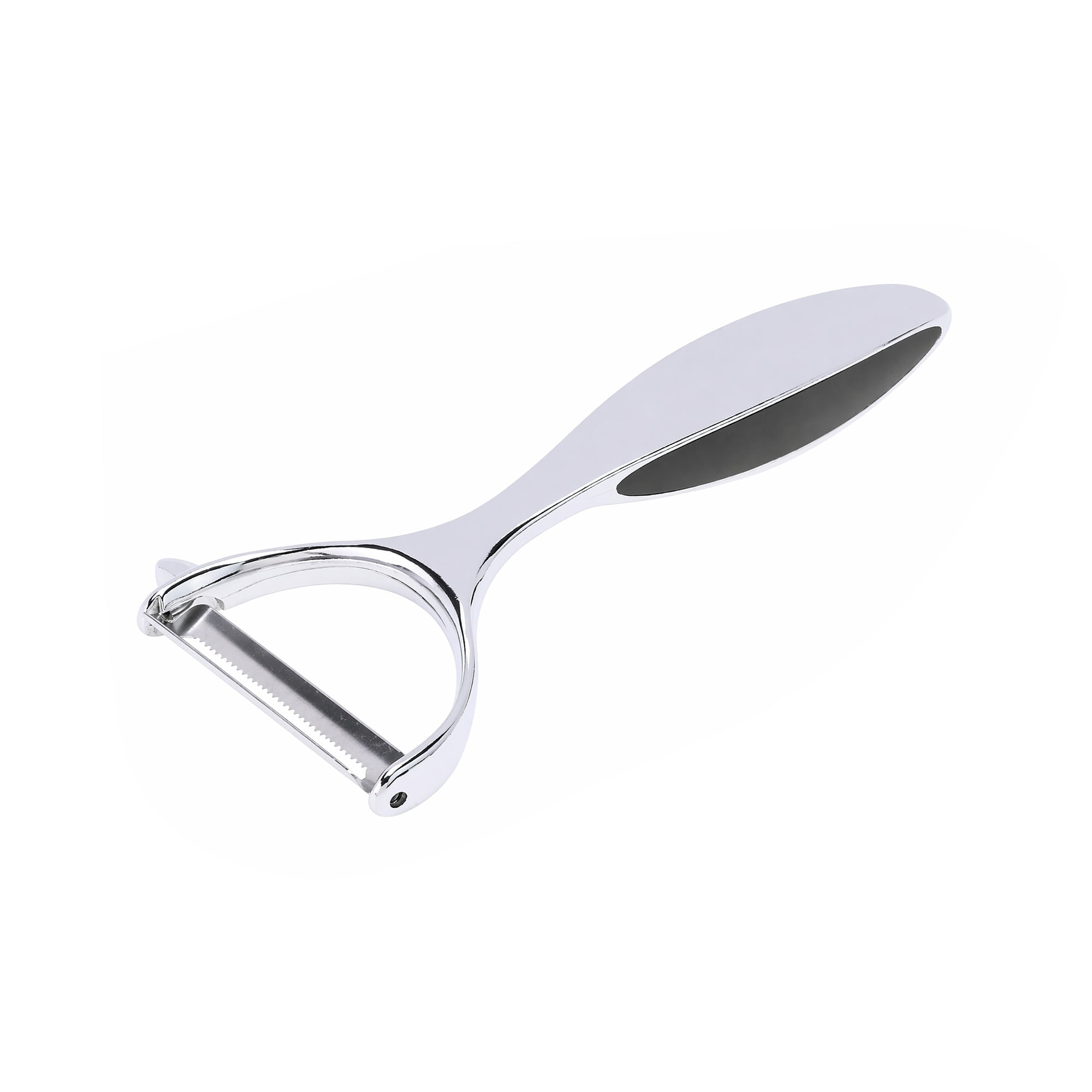 Unique Bargains Stainless Steel Durable Vegetable Peeler with Round Handle Black