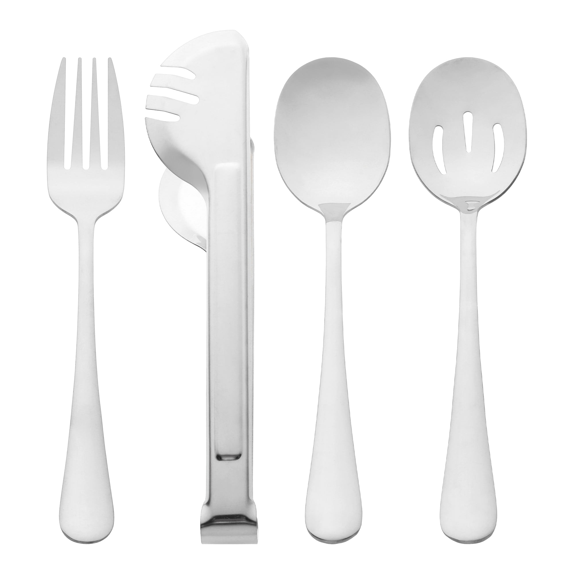 Unique Bargains Stainless Steel Flatware Set with Spoons and Forks Silver 8 Pcs