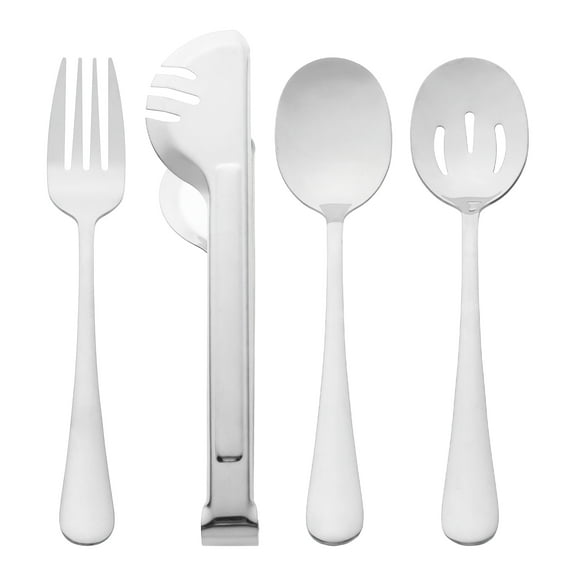 Unique Bargains Stainless Steel Flatware Set with Spoons and Forks Silver 8 Pcs