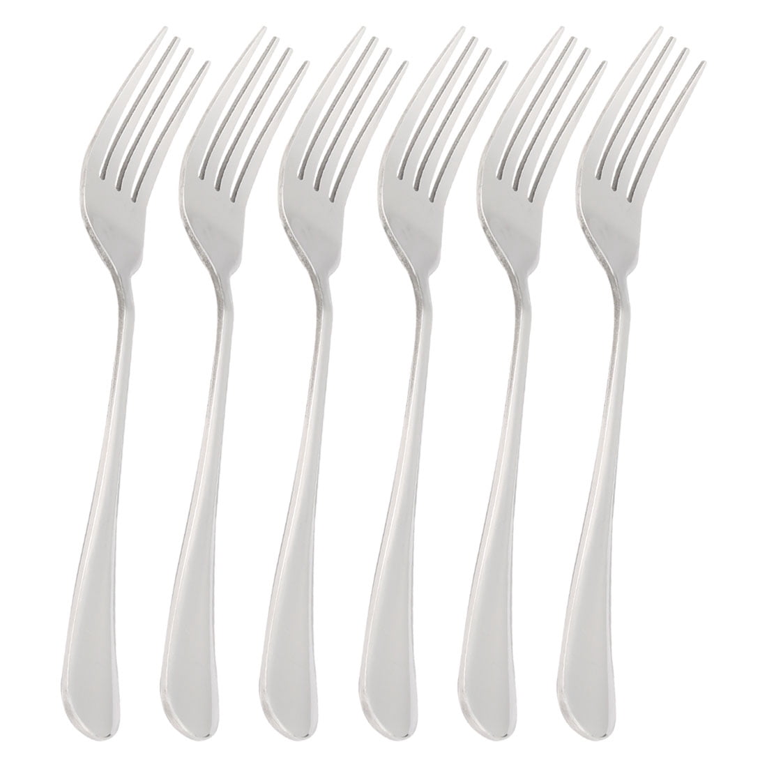 Unique Bargains Stainless Steel Forks 6 Pcs Salad Dinner Forks for Dining 7"