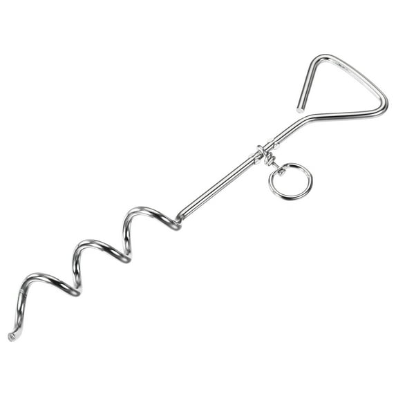 Unique Bargains Stainless Steel Heavy Load Ground Peg Spiral Tent Stake