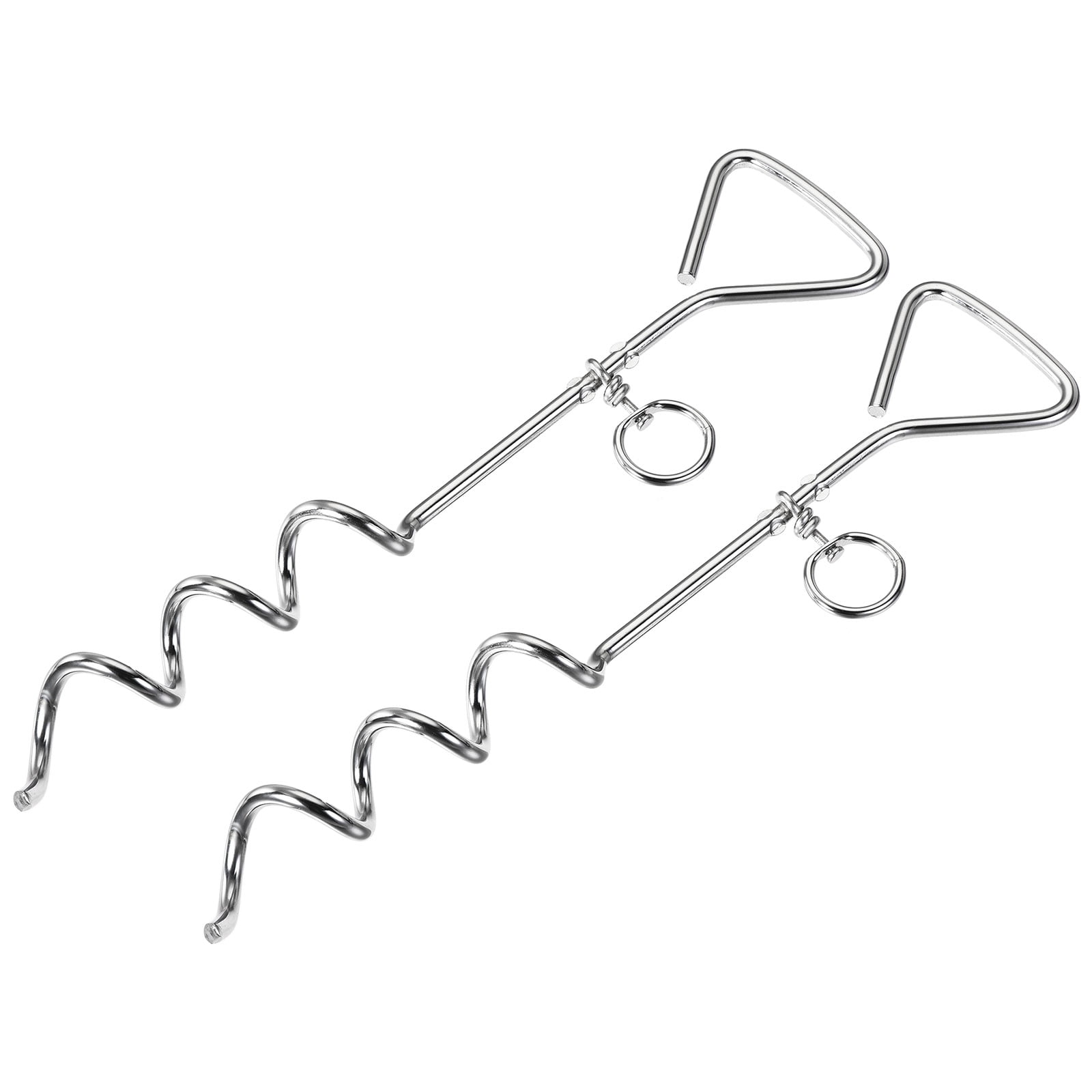 Unique Bargains Stainless Steel Heavy Load Ground Peg Spiral Tent Stake