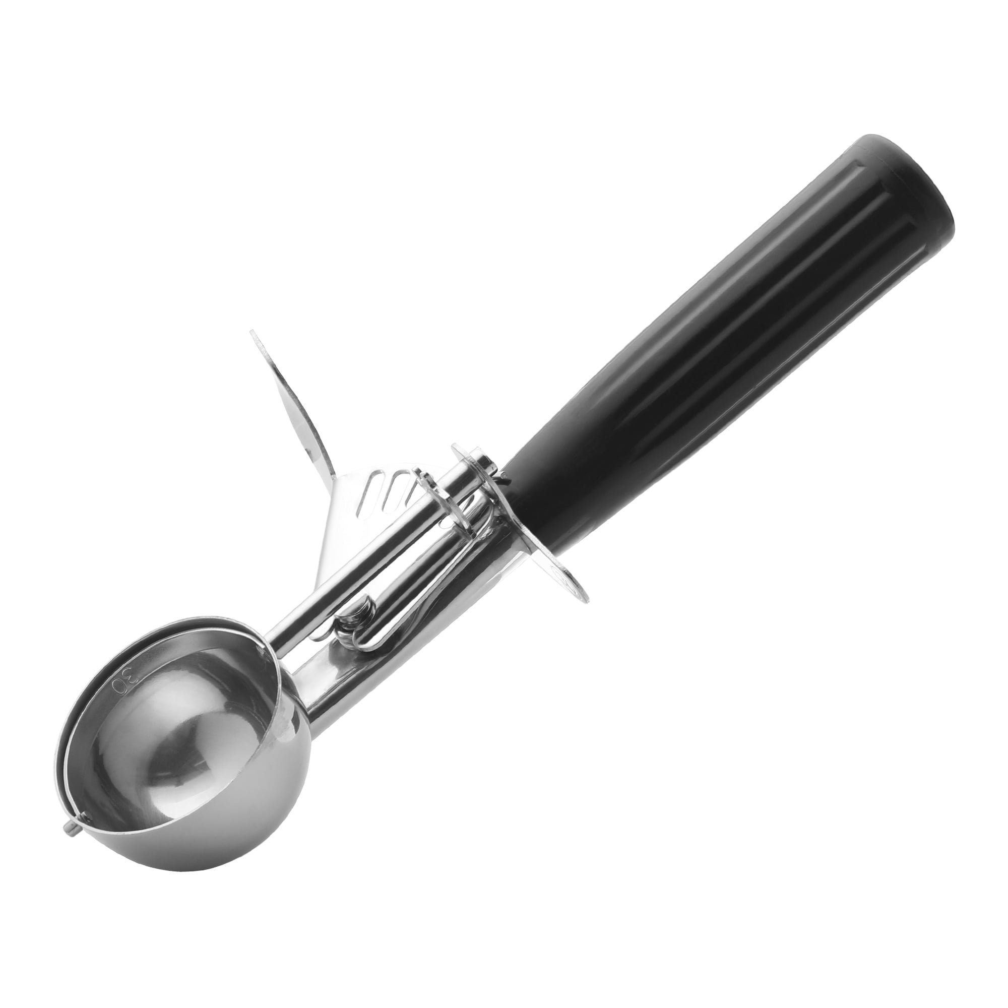 Unique Bargains Stainless Steel Ice Cream Scoop Black 8in