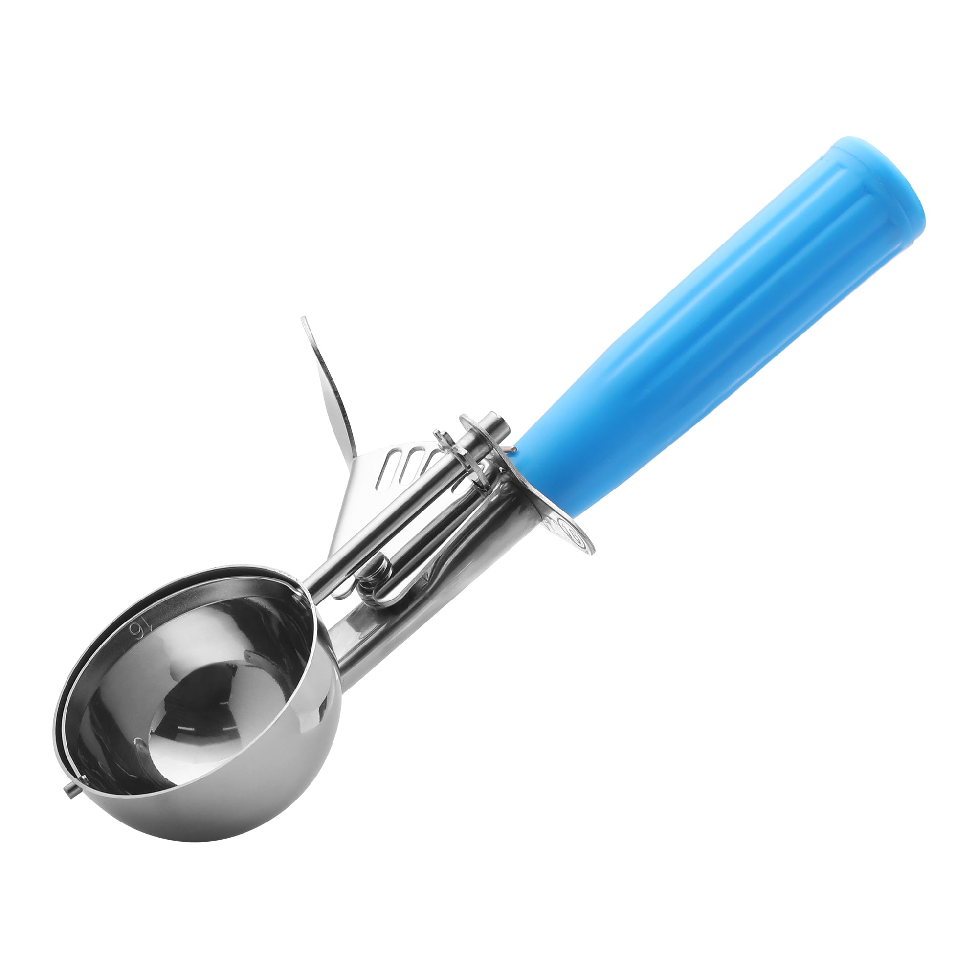 Unique Bargains Stainless Steel Ice Cream Scoop Blue 8.5in