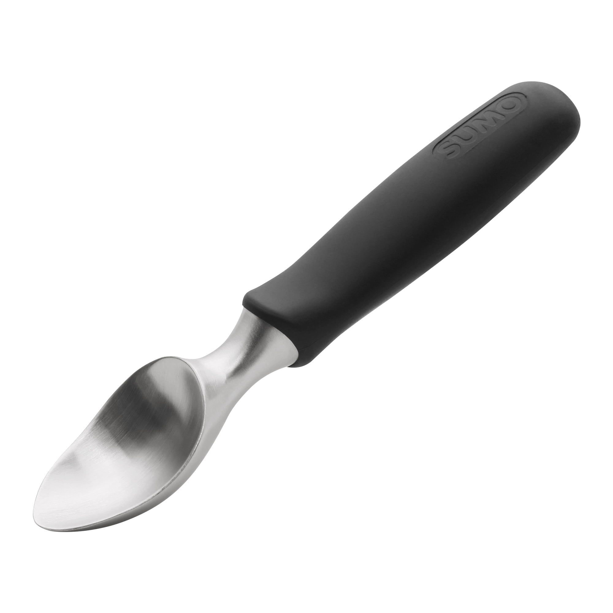 Unique Bargains Stainless Steel Ice Cream Scoop for Easy Use and Clean Black 8.9in
