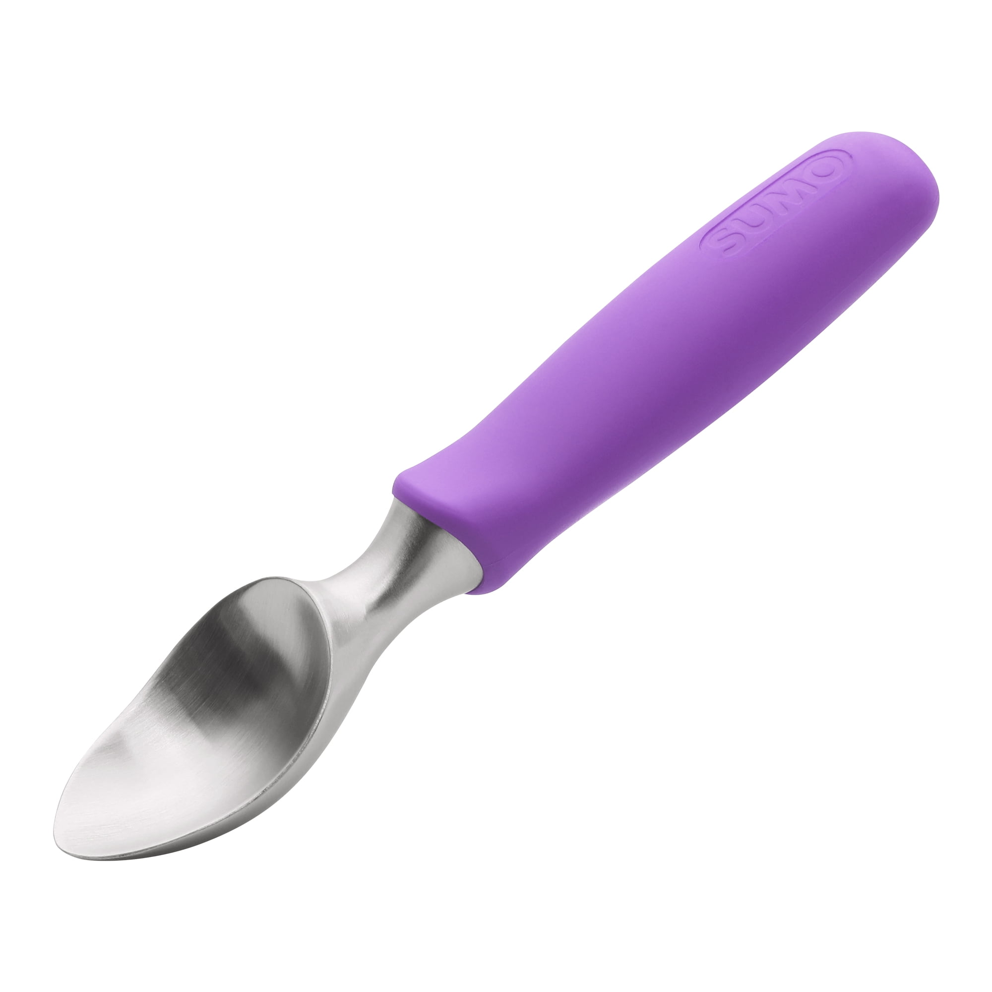Unique Bargains Stainless Steel Ice Cream Scoop for Easy Use and Clean Purple 8.9in