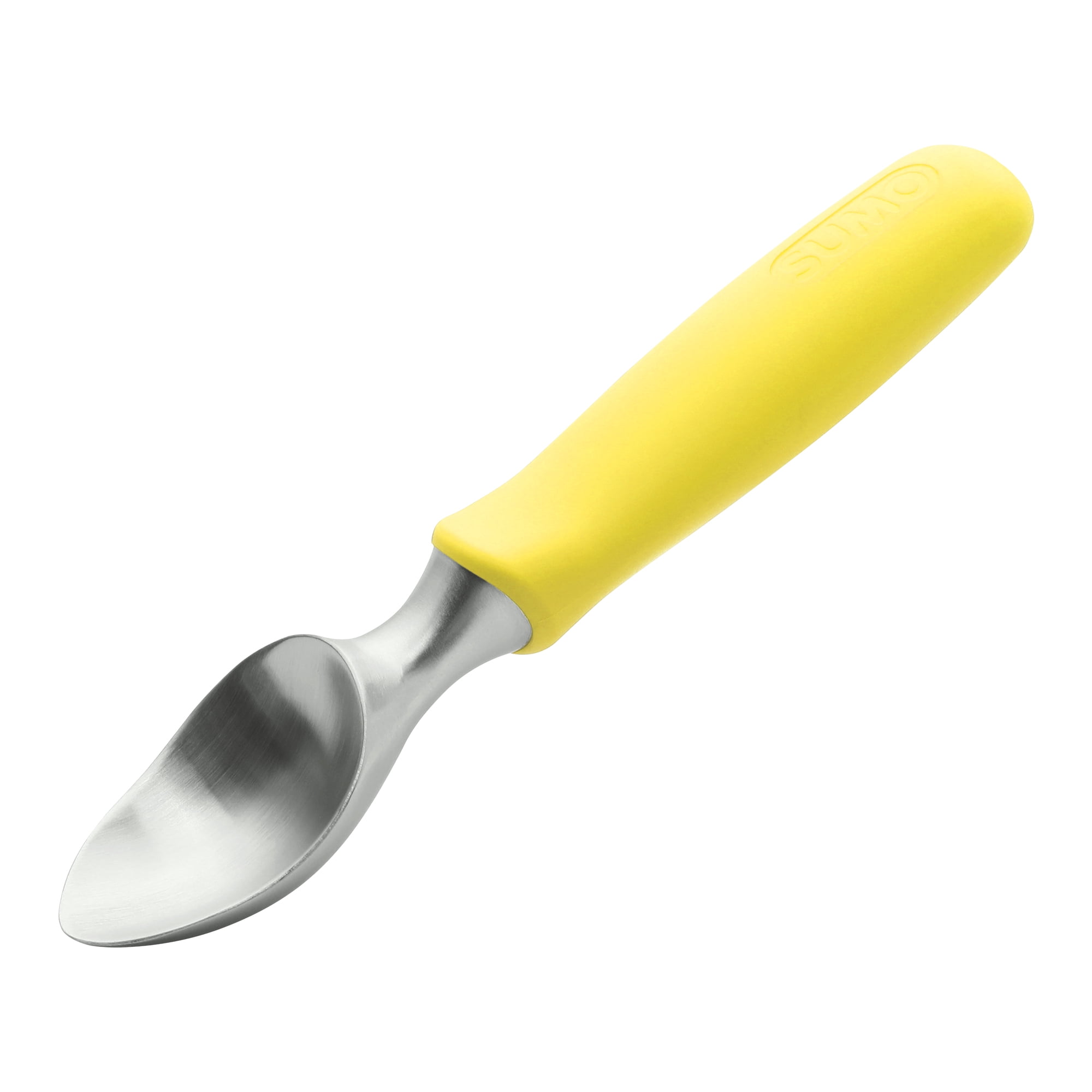 Unique Bargains Stainless Steel Ice Cream Scoop for Easy Use and Clean Yellow 8.9in