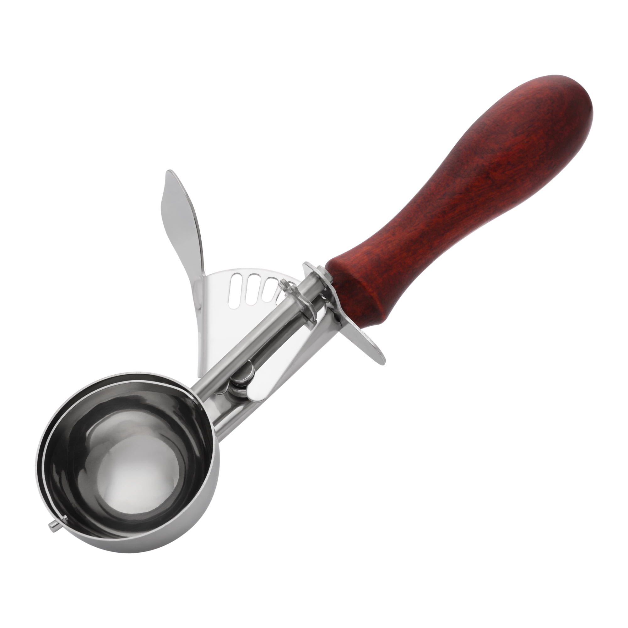 Unique Bargains Stainless Steel Ice Cream Scoop for Gelato and Sorbet Brown 8.3in