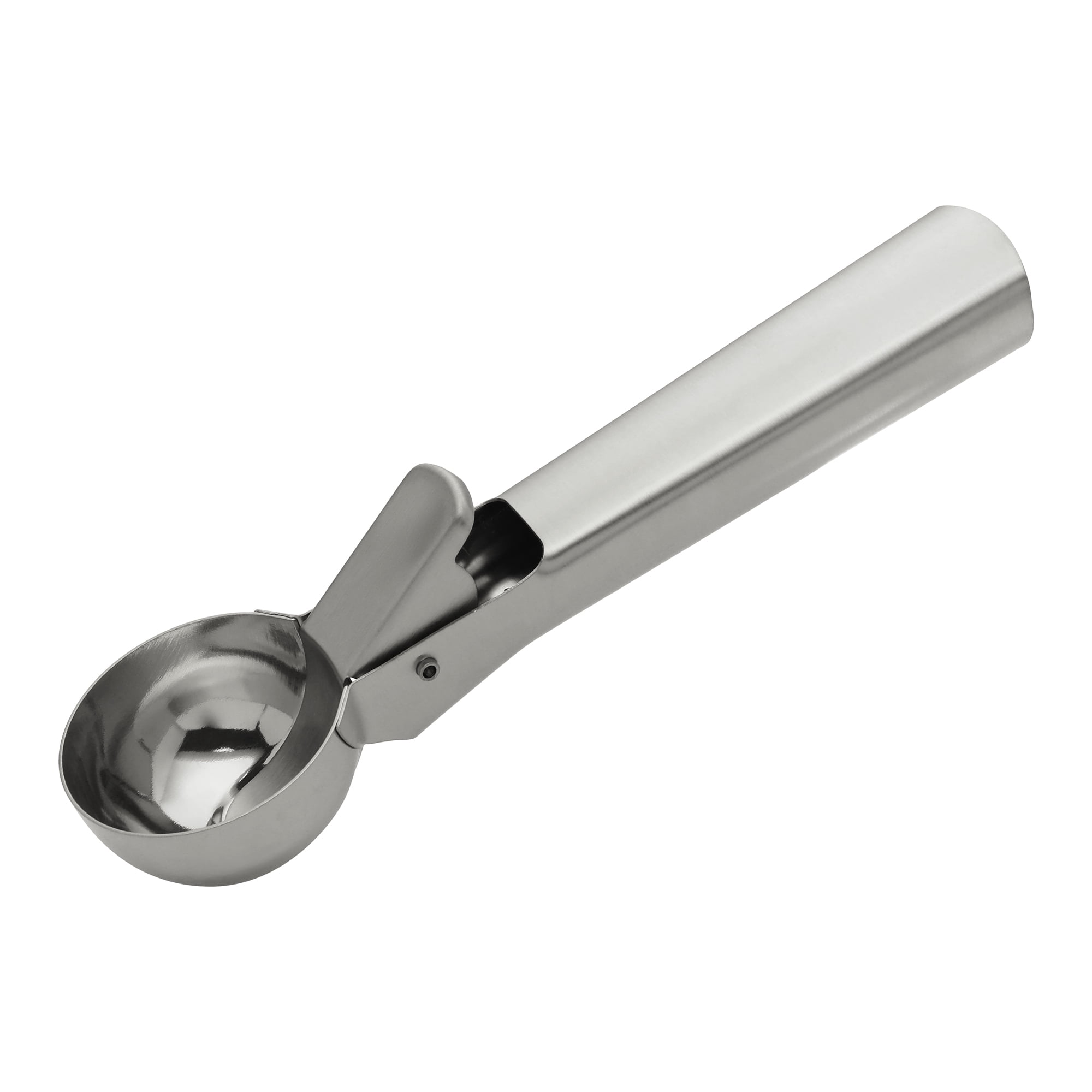Unique Bargains Stainless Steel Ice Cream Scoop for Use and Cleaning Silver 7.2in