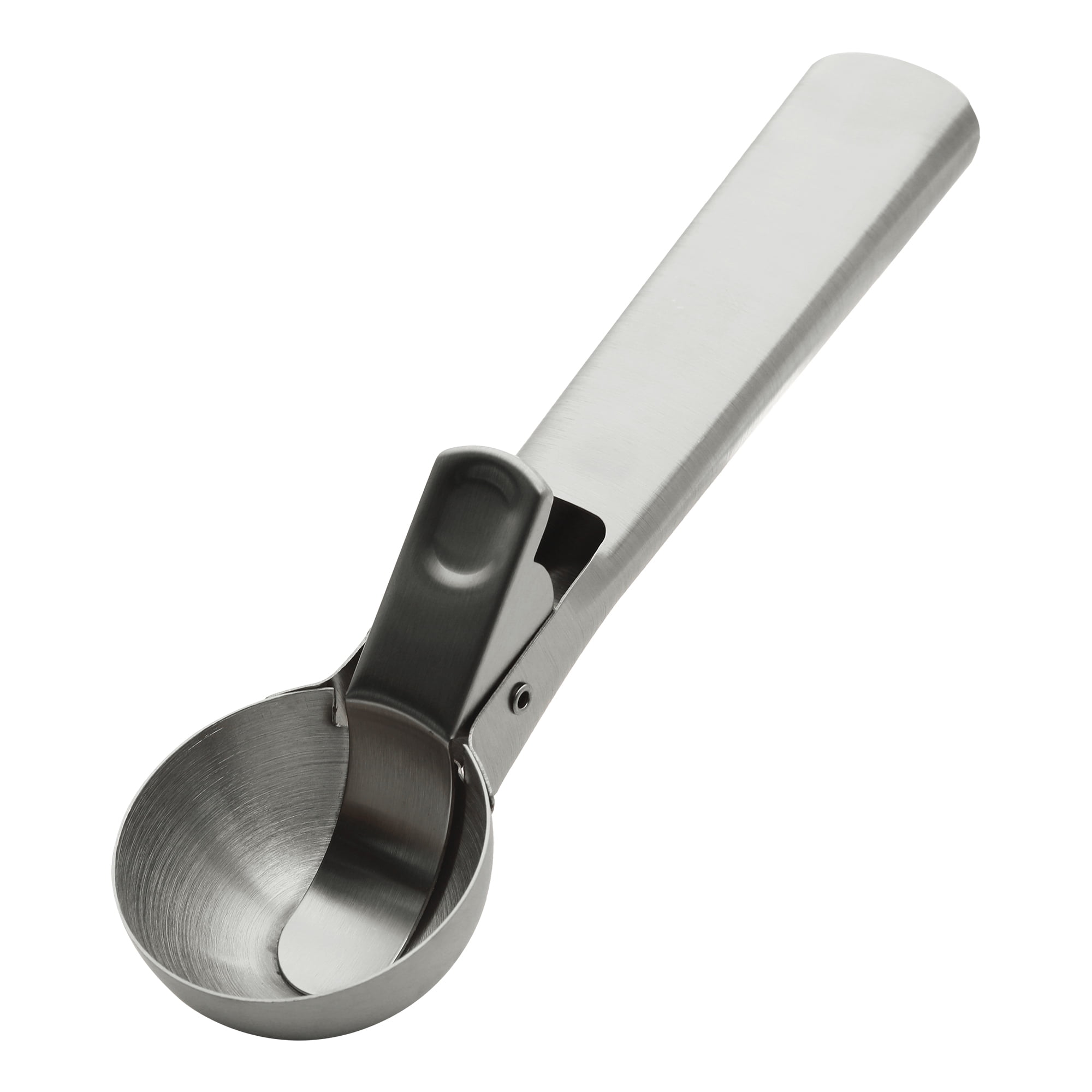 Unique Bargains Stainless Steel Ice Cream Scoop with Durable Handle Silver 7.2in
