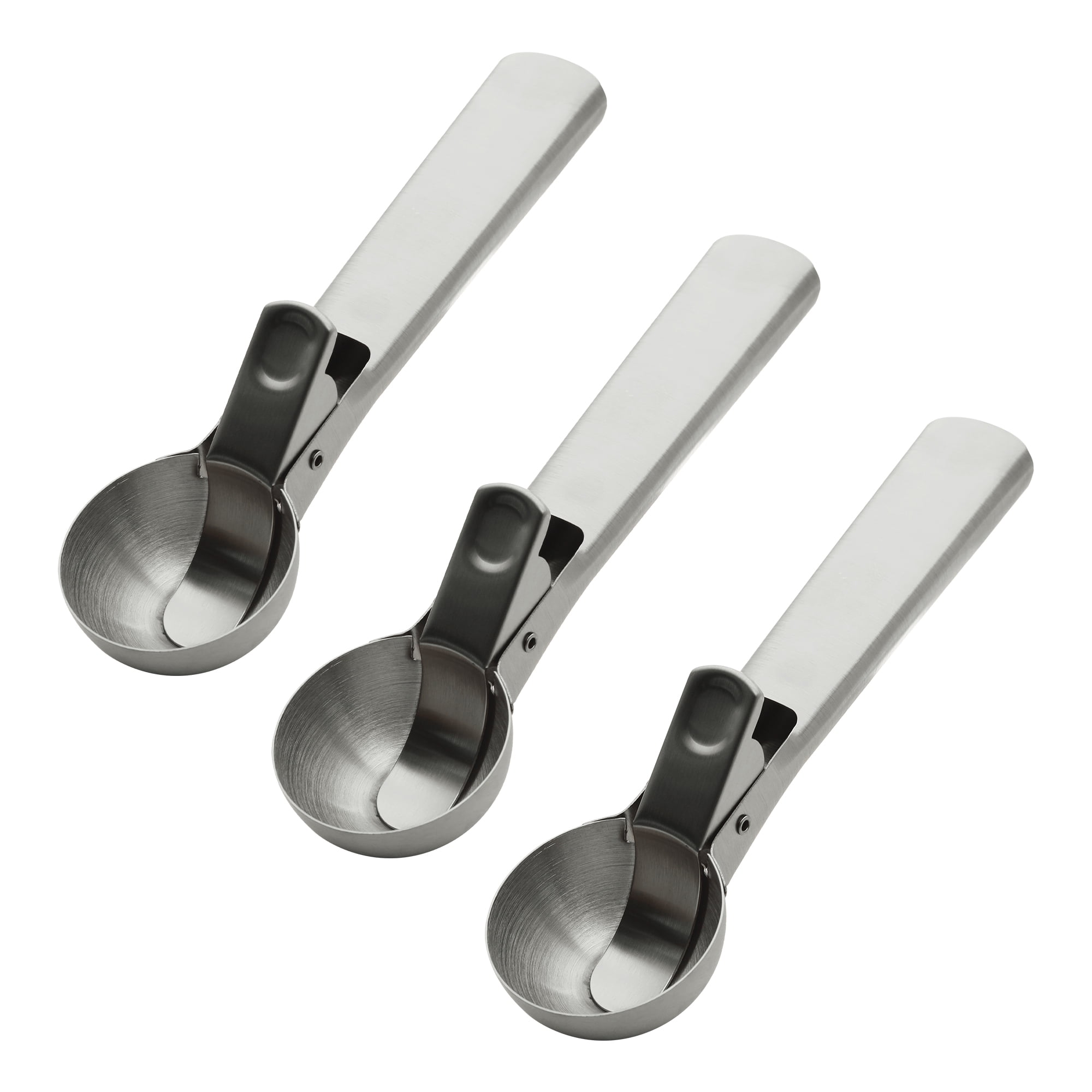 Unique Bargains Stainless Steel Ice Cream Scoop with Durable Handle Silver1 7.2in
