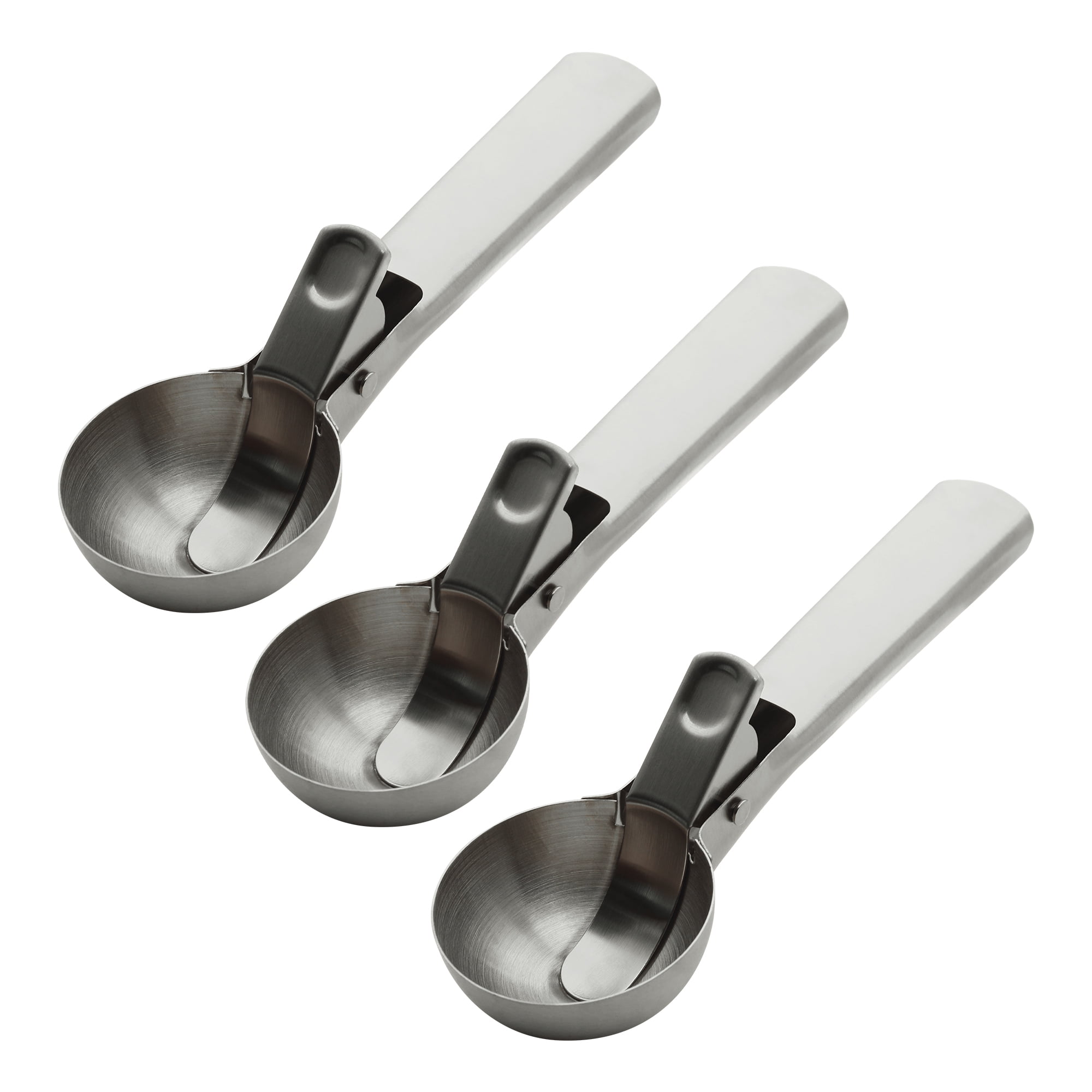 Unique Bargains Stainless Steel Ice Cream Scoop with Durable Handle Silver1 7.6in