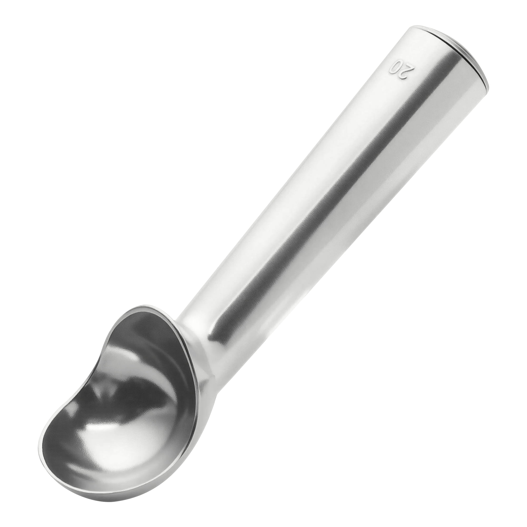 Unique Bargains Stainless Steel Ice Cream Scoop with Easy Release Silver 1.8in