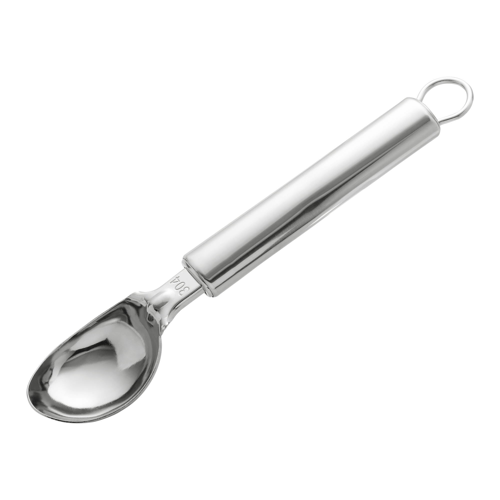 Unique Bargains Stainless Steel Ice Cream Scoop with Handle Silver 8.1in