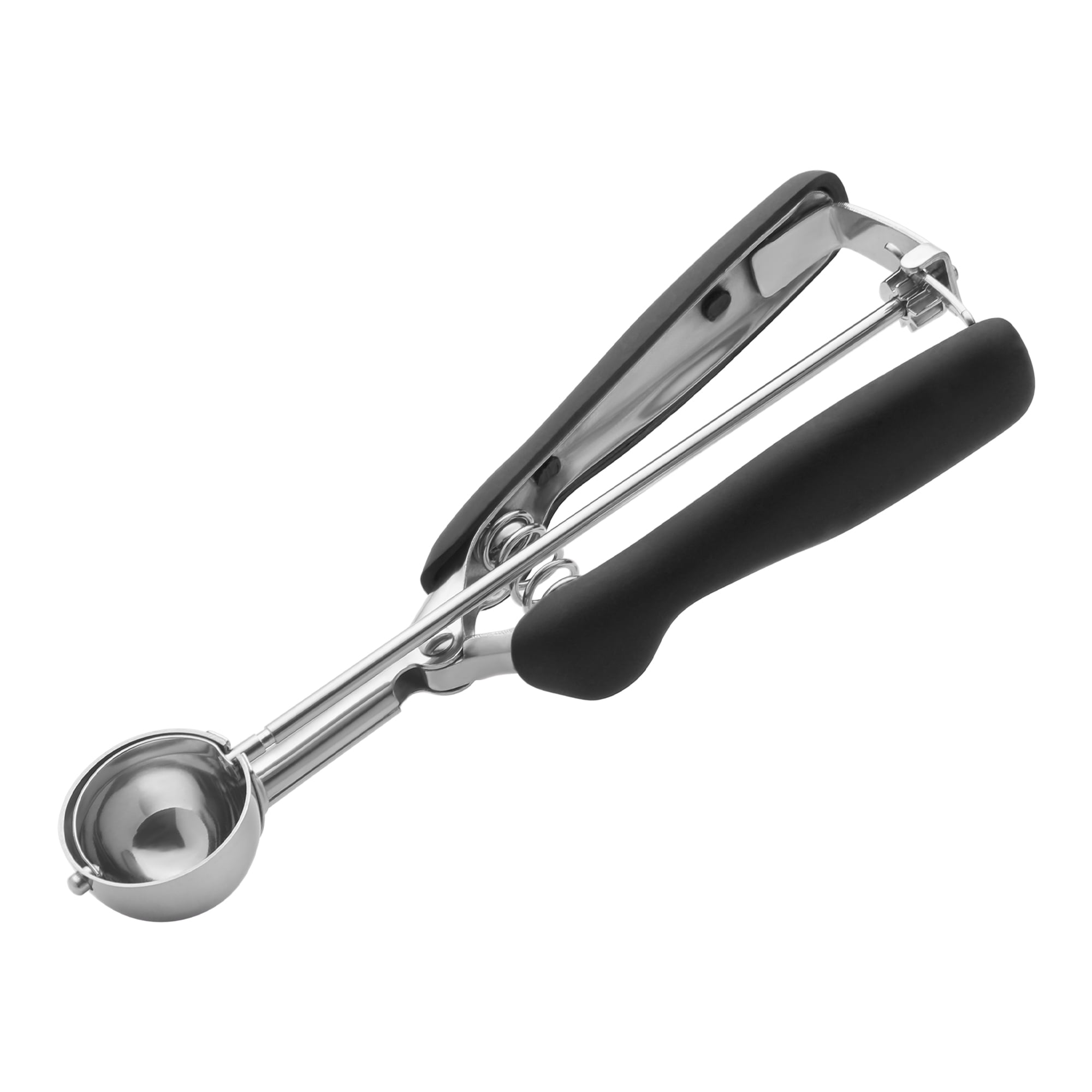 Unique Bargains Stainless Steel Ice Cream Scoop with Reinforced Handle Black 8.1in