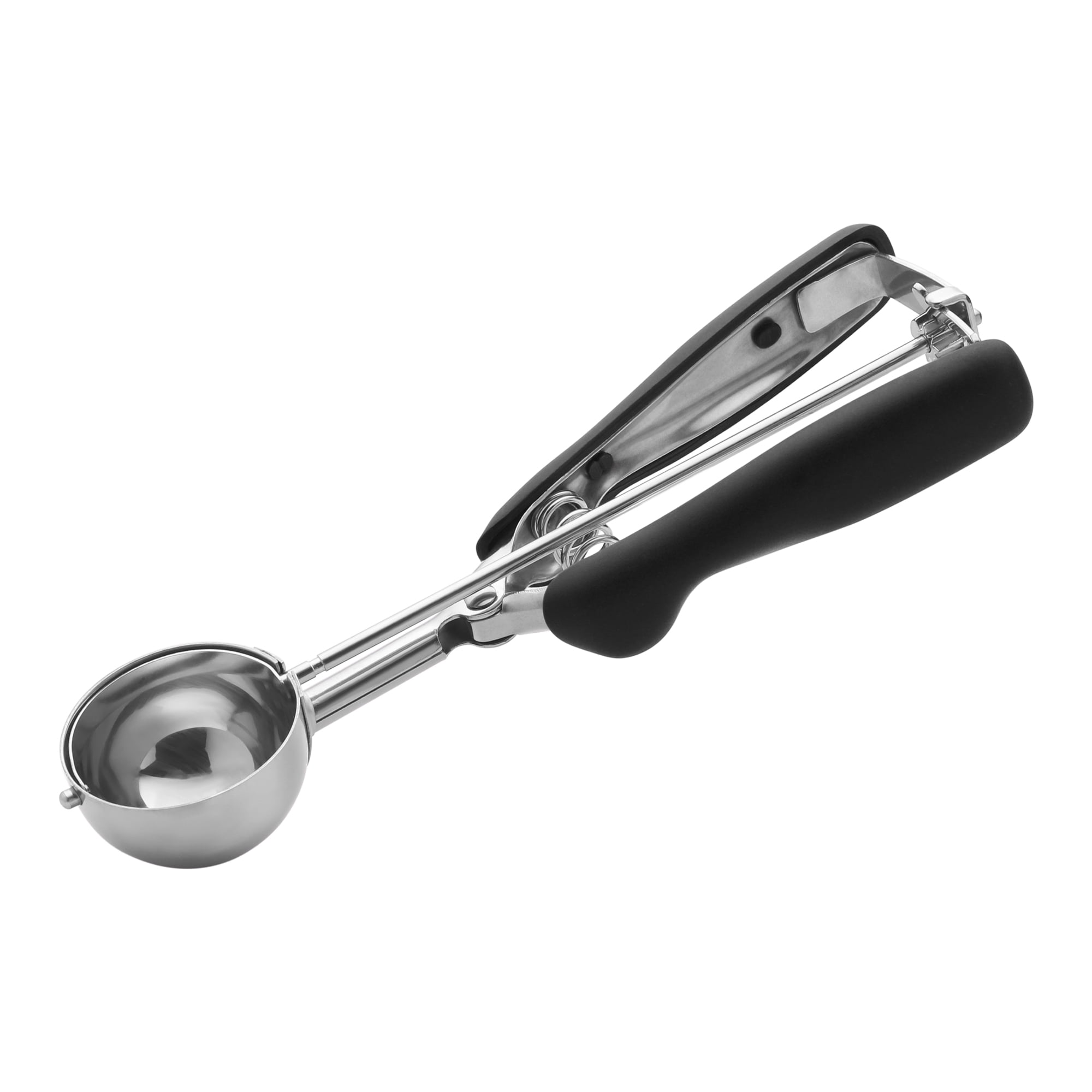 Unique Bargains Stainless Steel Ice Cream Scoop with Reinforced Handle Black 8.7in