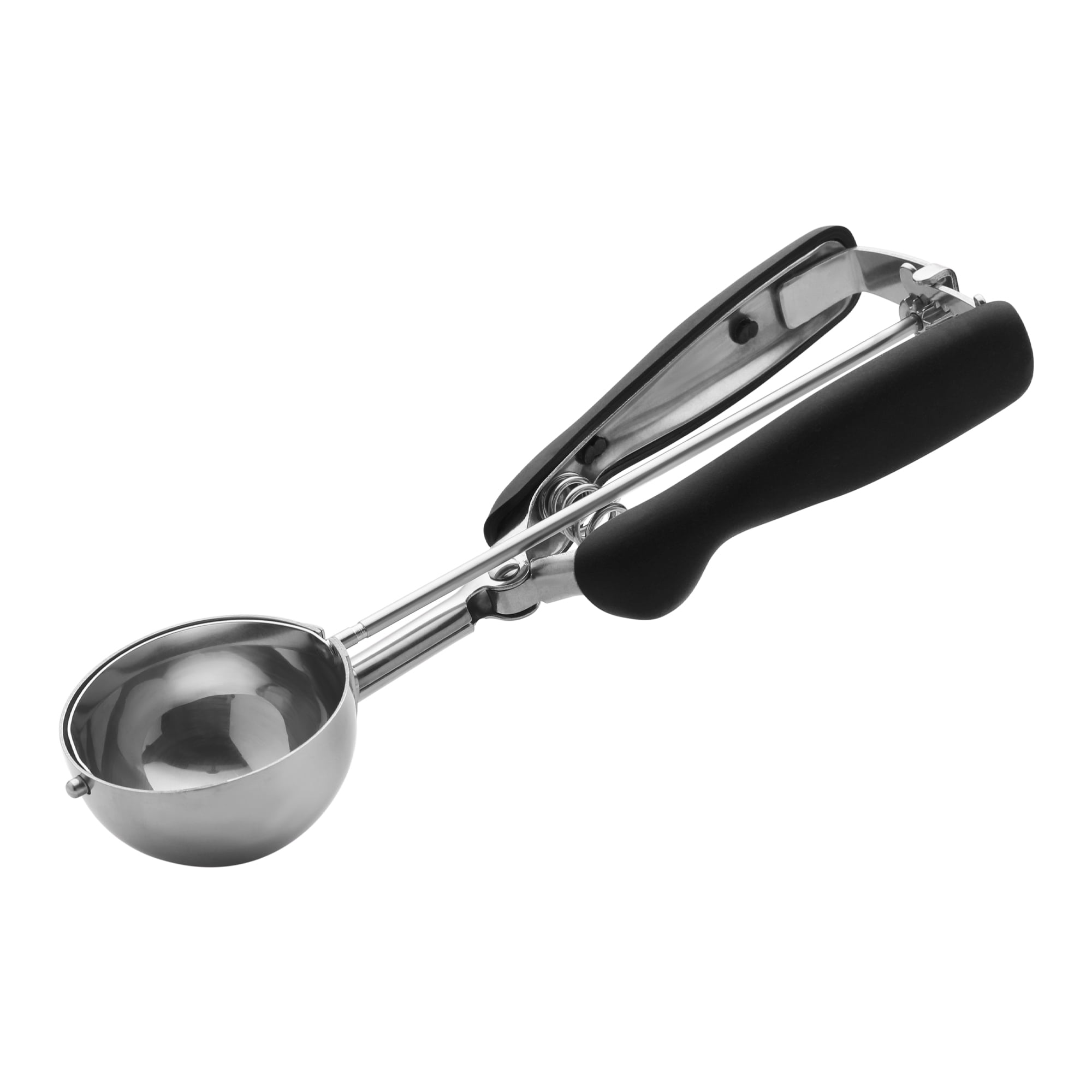 Unique Bargains Stainless Steel Ice Cream Scoop with Reinforced Handle Black 9.1in