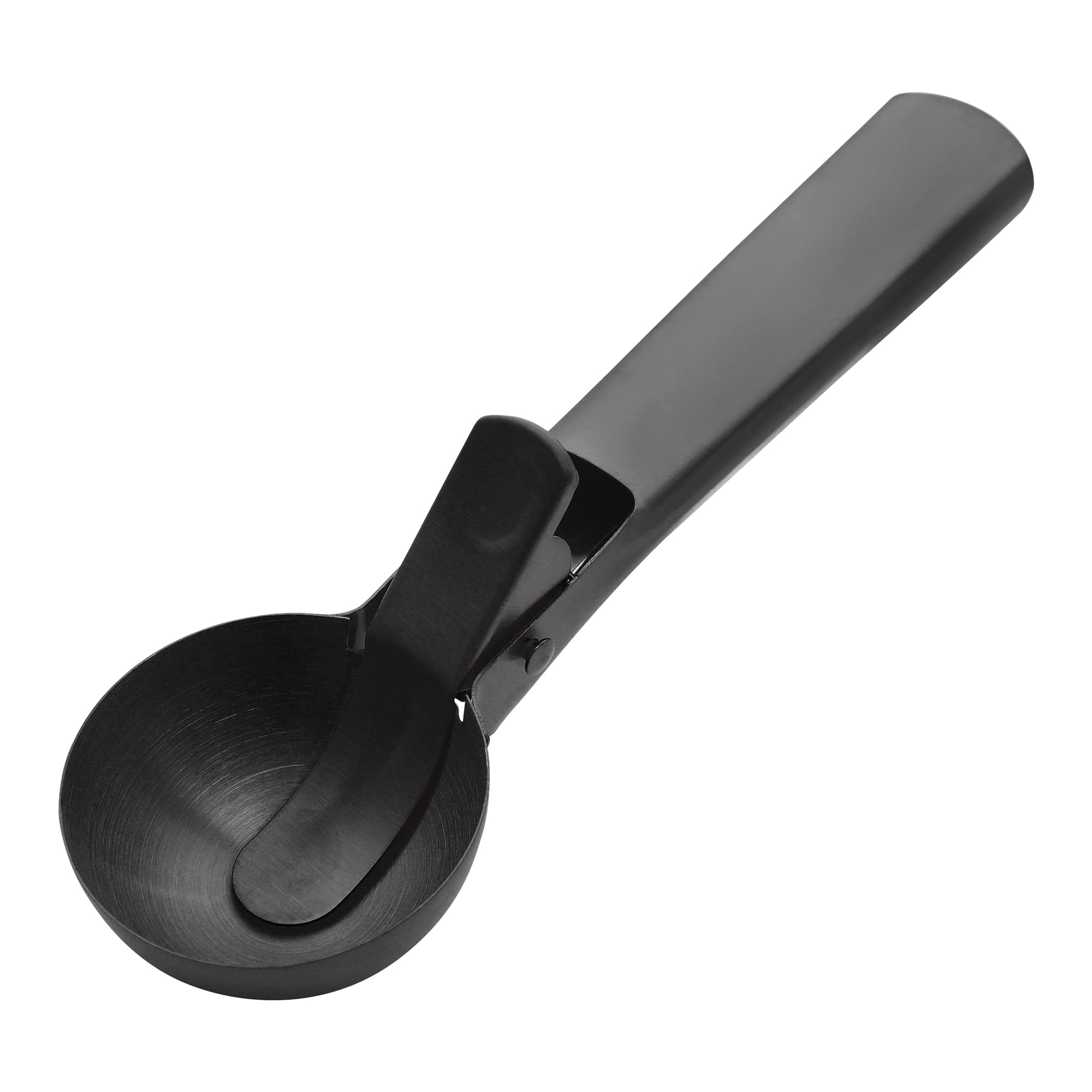 Unique Bargains Stainless Steel Ice Cream Scooper with Handle Black
