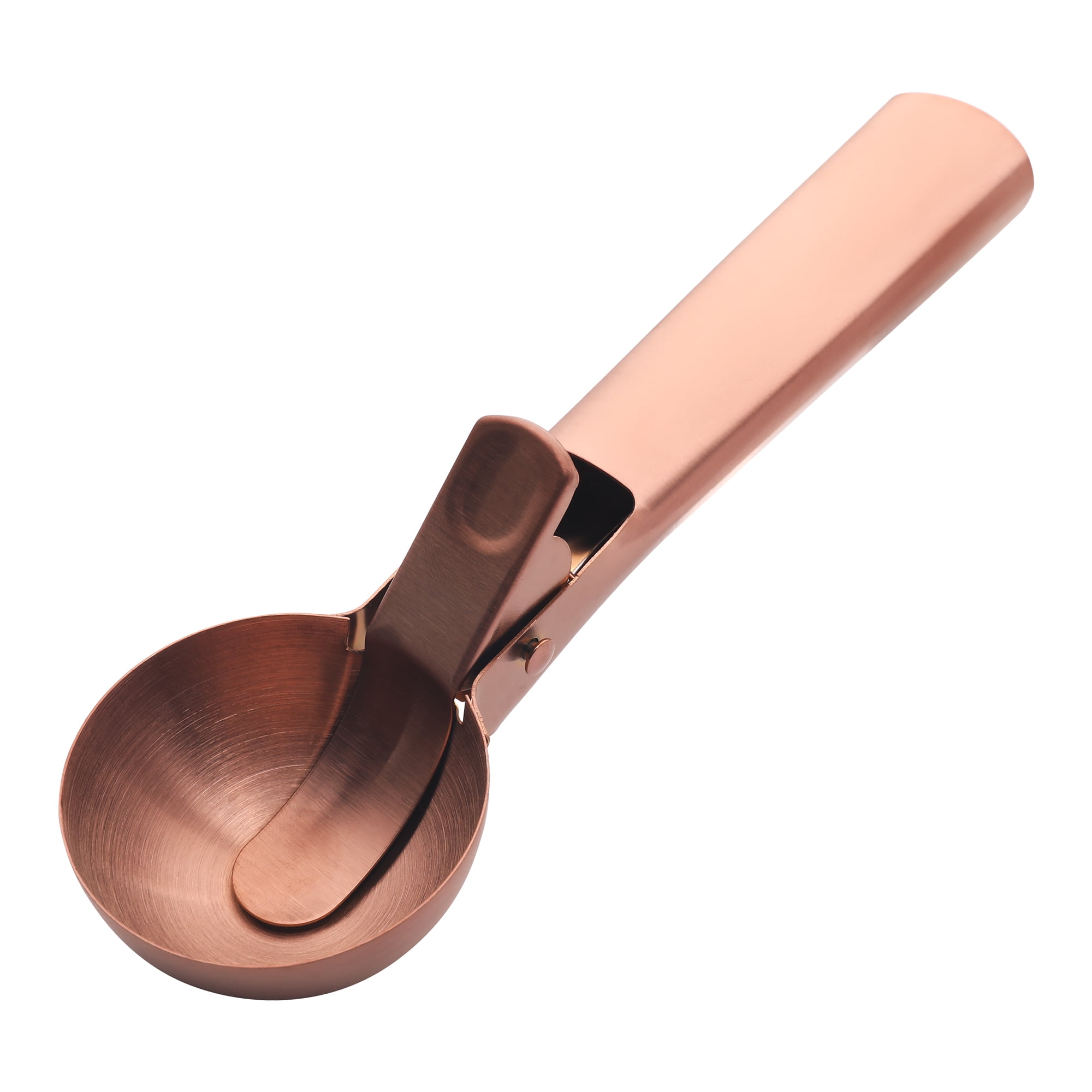 Unique Bargains Stainless Steel Ice Cream Scooper with Handle Gold