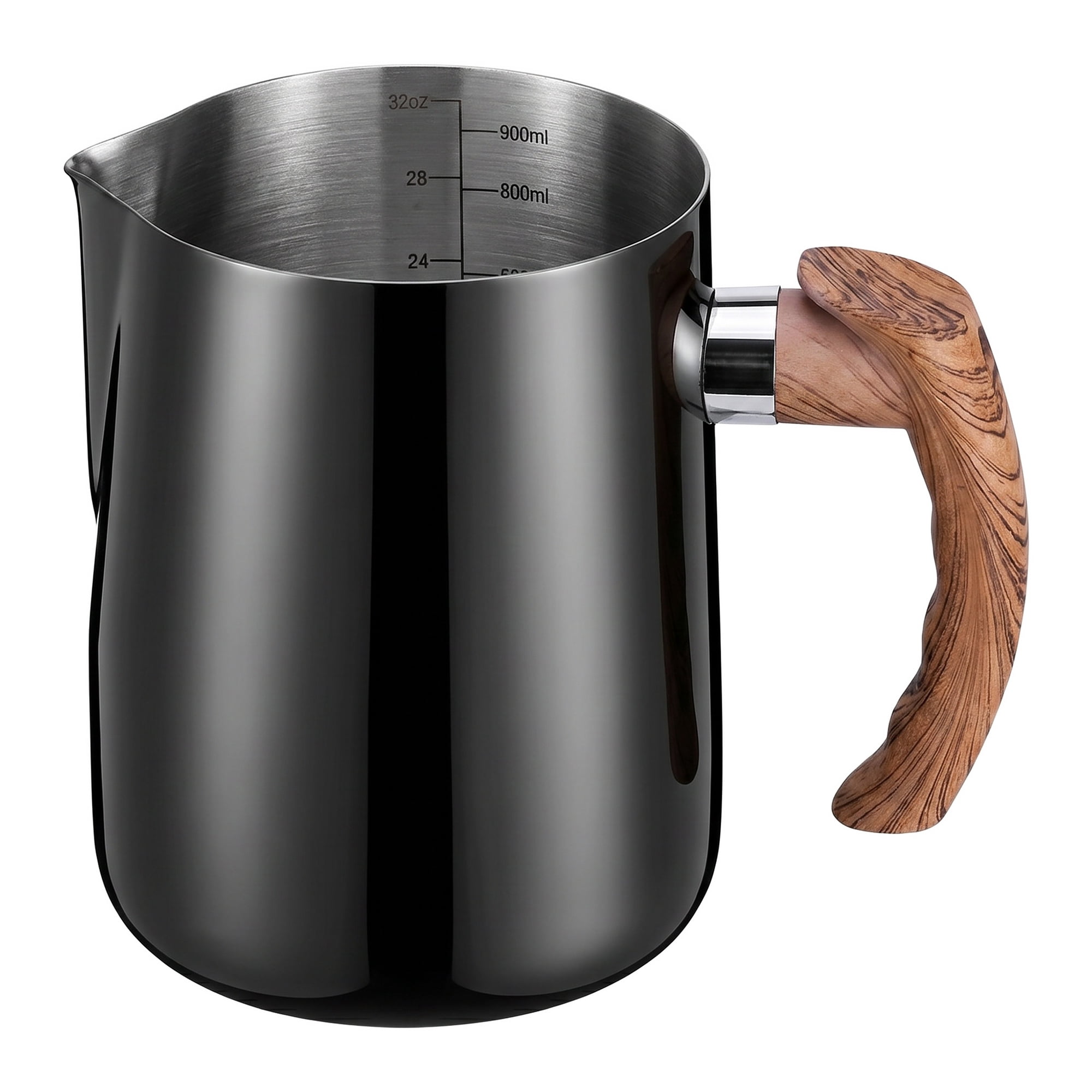 Unique Bargains Stainless Steel Measuring Cup for Accurate Kitchen Work Black 1000ml
