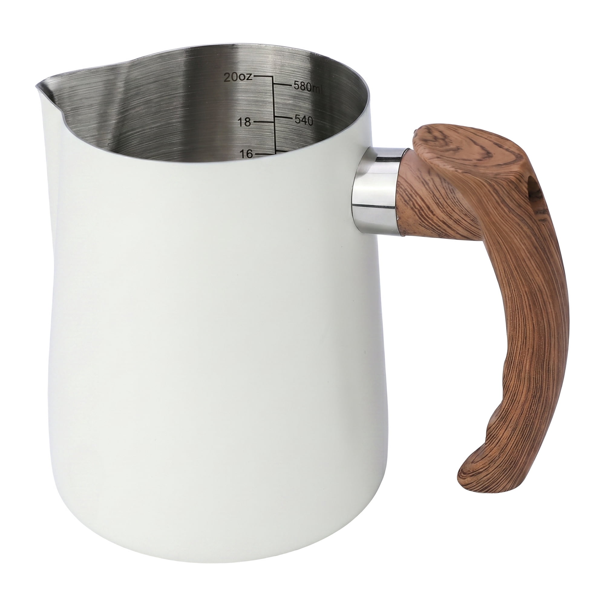 Unique Bargains Stainless Steel Measuring Cup for Accurate Kitchen Work White 600ml