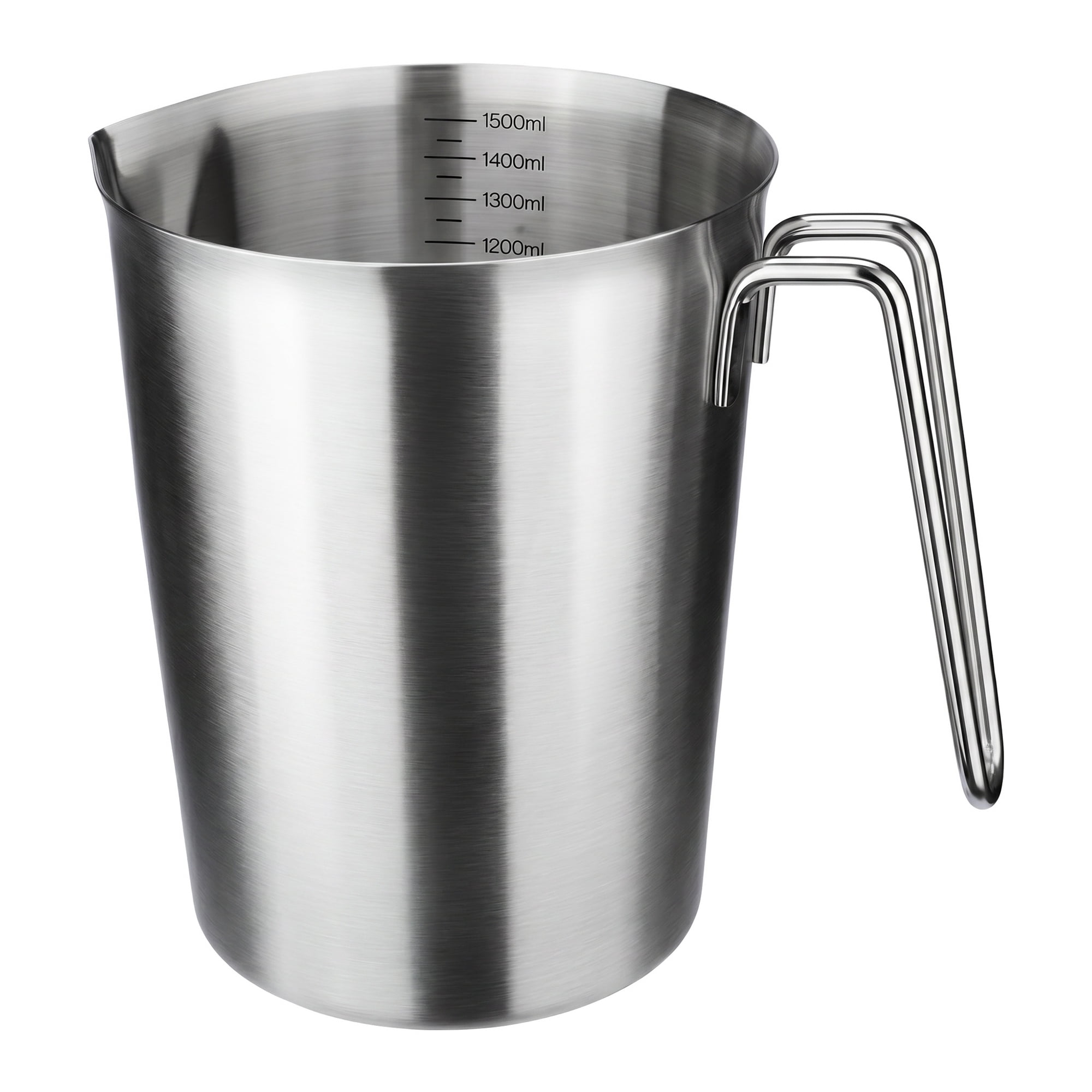 Unique Bargains Stainless Steel Measuring Cup for Kitchen Use Silver 1500ml