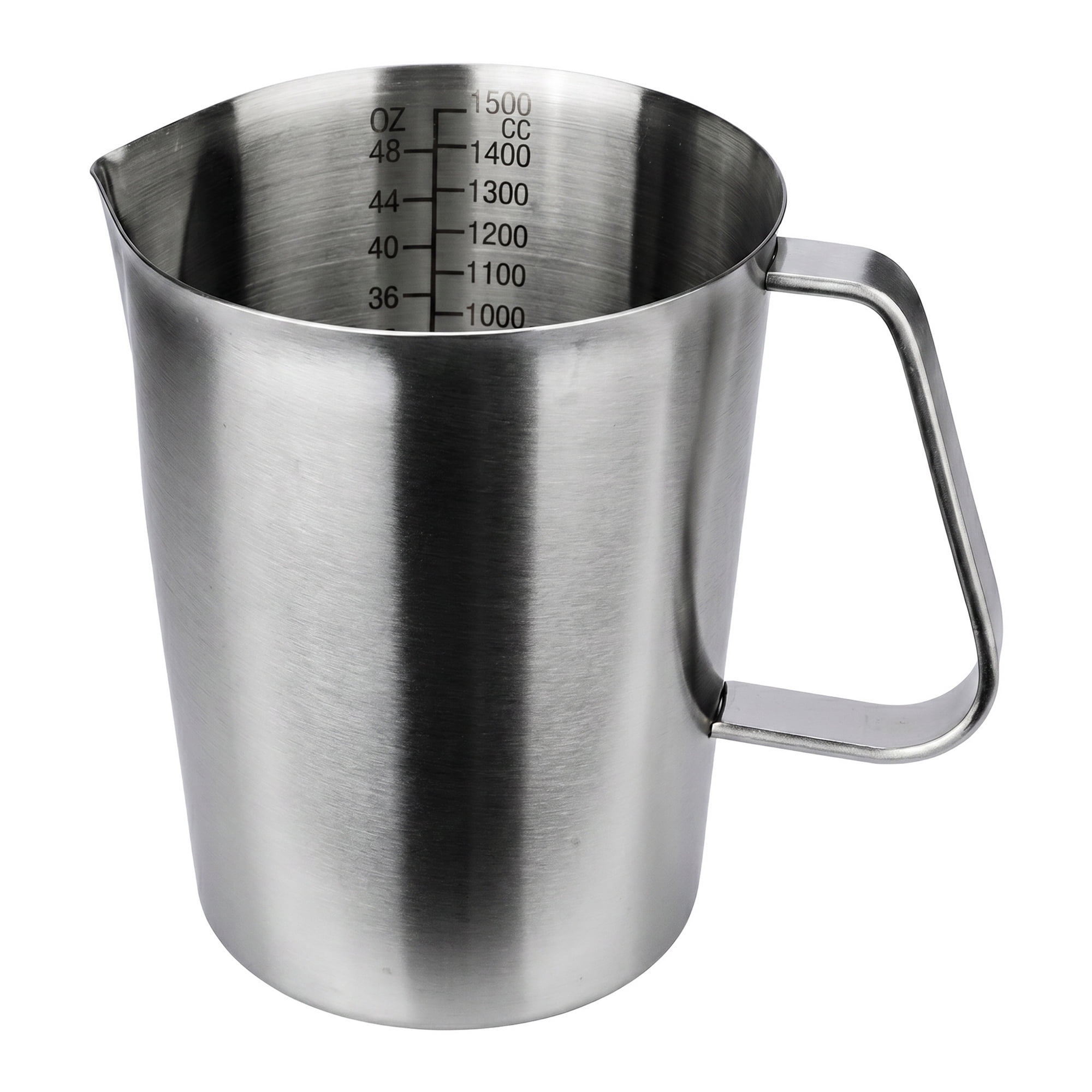 Unique Bargains Stainless Steel Measuring Cup with Easy Read Lines Silver 1500ml