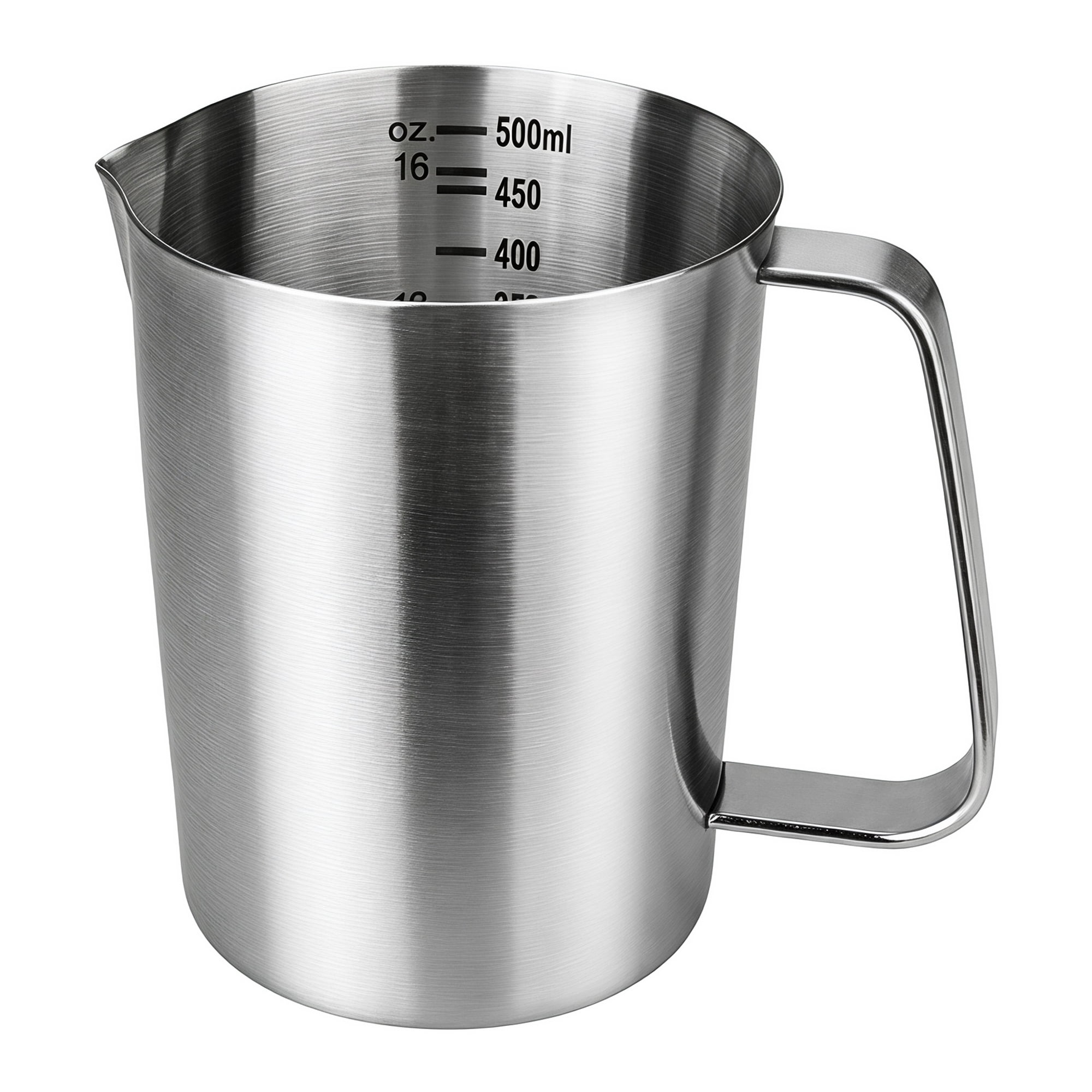 Unique Bargains Stainless Steel Measuring Cup with Easy Read Lines Silver 500ml