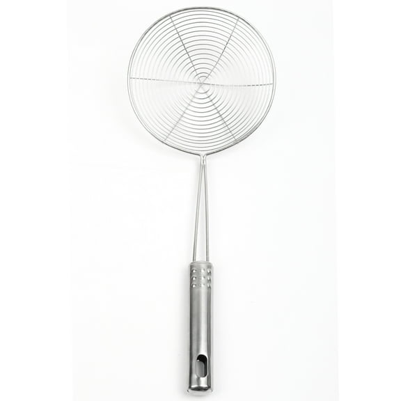 Unique Bargains Stainless Steel Mesh Strainer Colander Fry Cooking Spoon Noodle Basket Kitchen Utensil