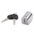 thumbnail image 1 of Unique Bargains 1Set Stainless Steel Motorcycle Steering Lock with Two Keys for CG125, 1 of 6