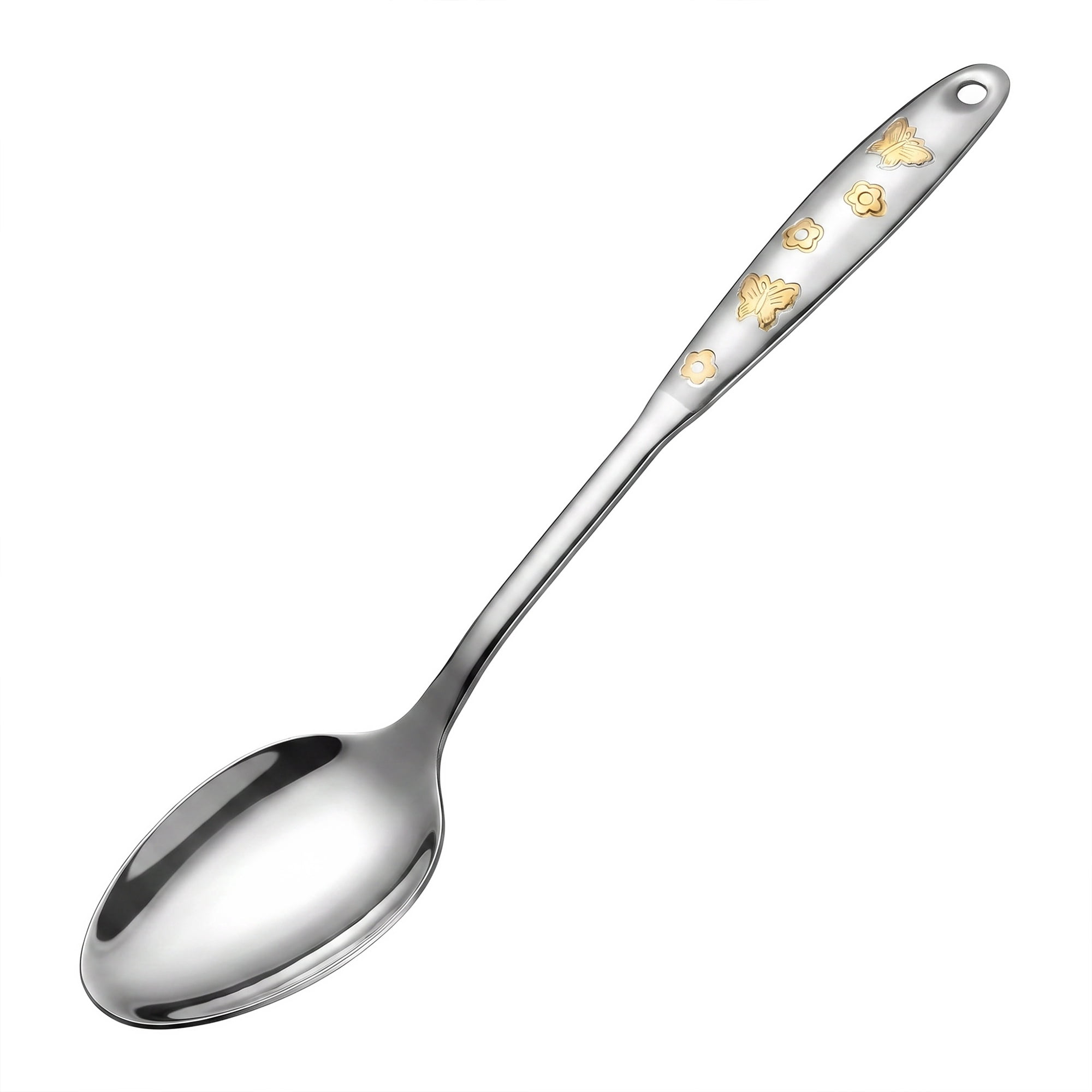 Unique Bargains Stainless Steel Non Stick Heat Resistant Spoon Spoon A 15.2" x 2.8"