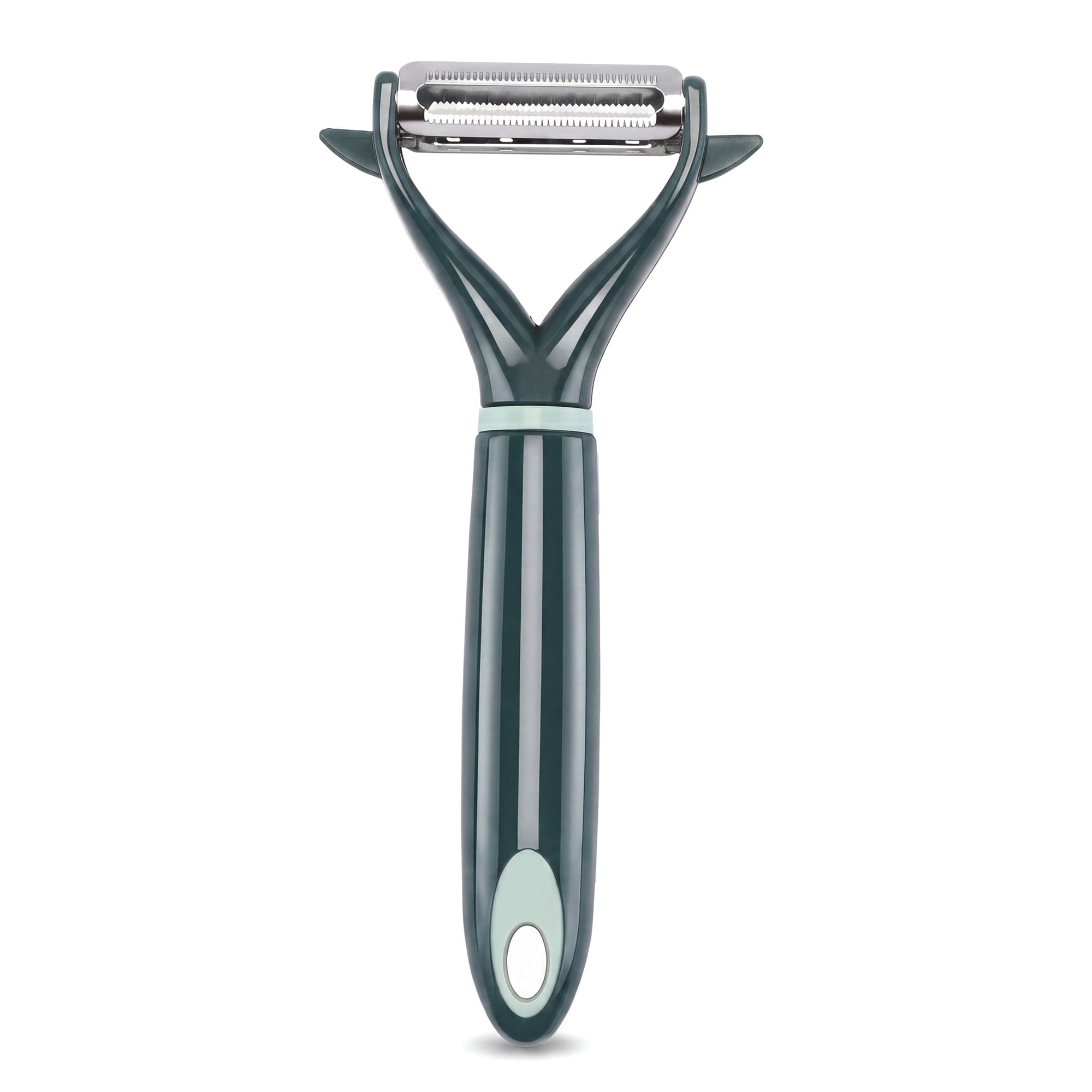 Unique Bargains Stainless Steel Peeler with Ergonomic Handle Emerald Green 6.1" x 2.4"