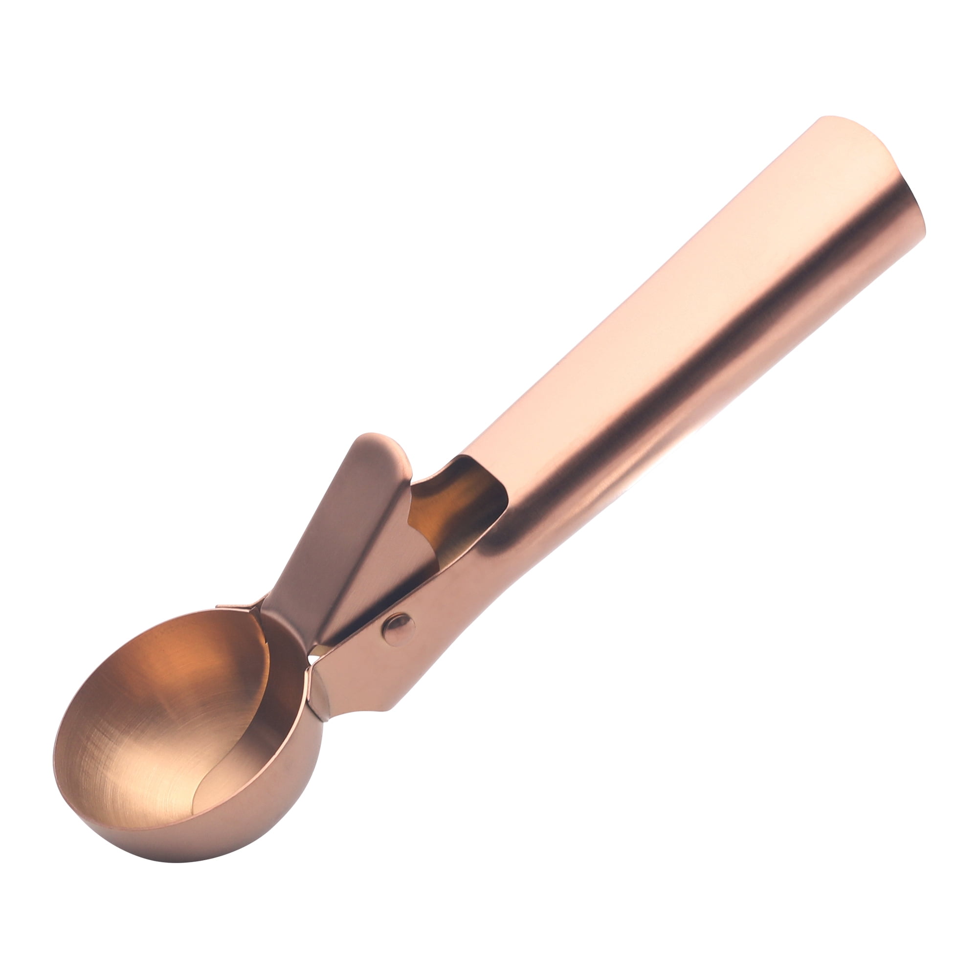 Unique Bargains Stainless Steel Pop-out Scooper with Handle Rose Gold