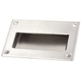 thumbnail image 1 of Unique Bargains Stainless Steel Recessed Flush Pull Finger Insert Slide Sliding Door Handle, 1 of 4