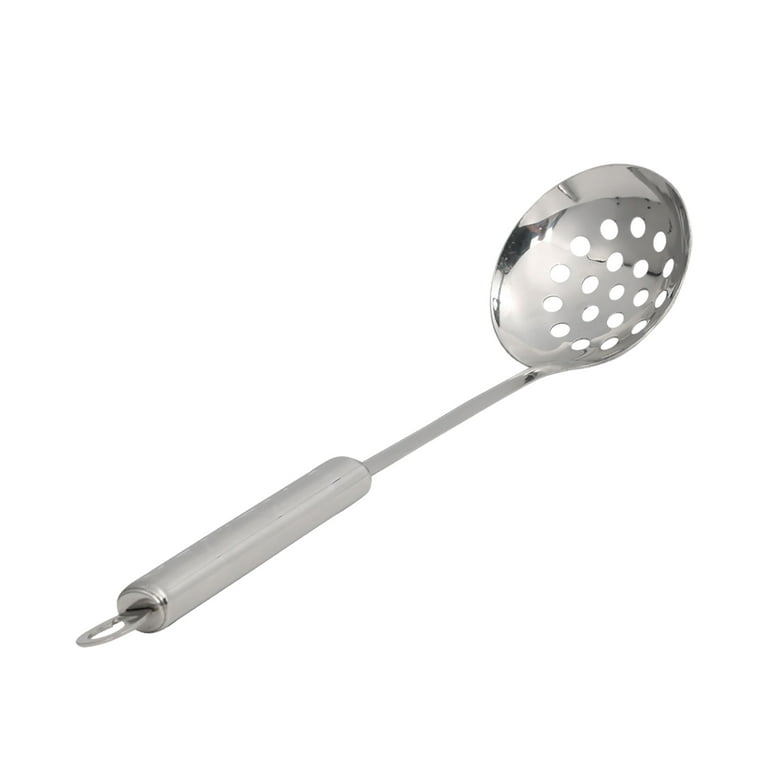 Unique Bargains Kitchenware Stainless Steel Silicone Slotted