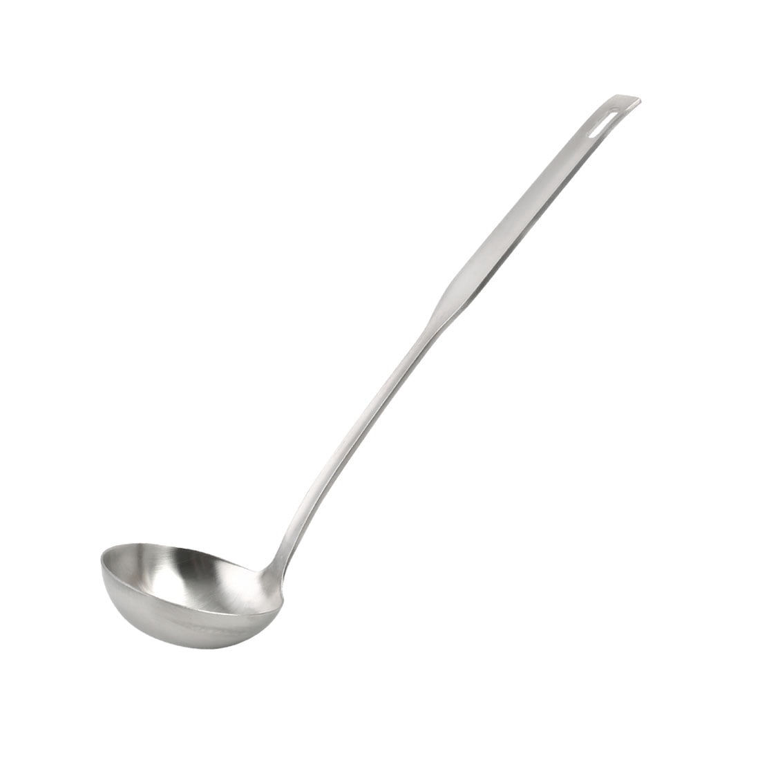 Unique Bargains Stainless Steel Soup Ladle 9.8" One Piece Brushed Finish for Kitchen