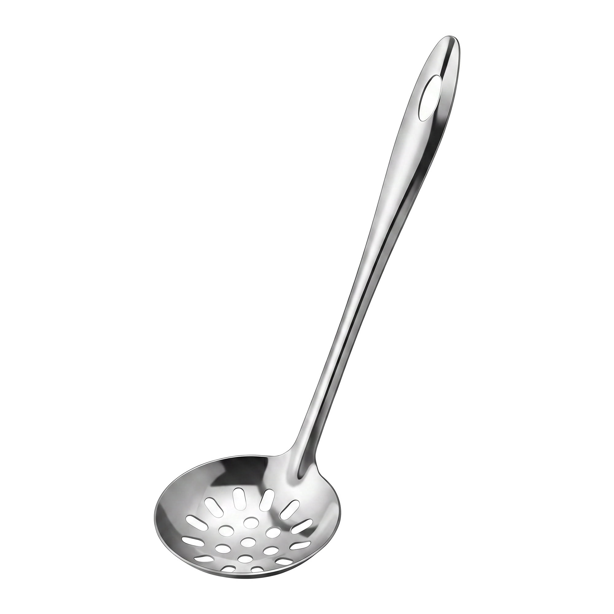Unique Bargains Stainless Steel Spoon Safe for Non Stick Cookware Slotted spoon 10.6"x2.8"