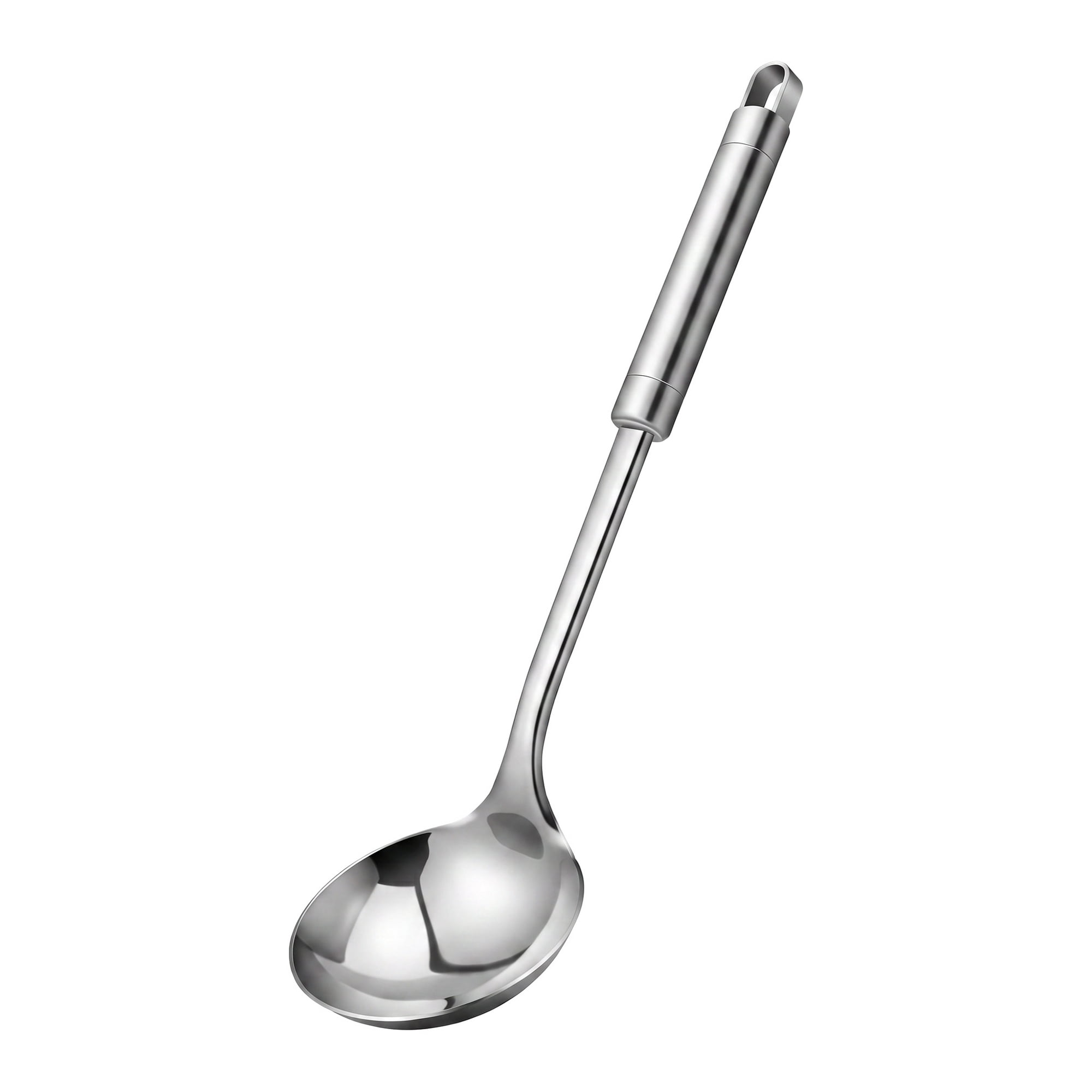 Unique Bargains Stainless Steel Spoon Safe for Non Stick Cookware Soup spoon A 13.8"x3.7"