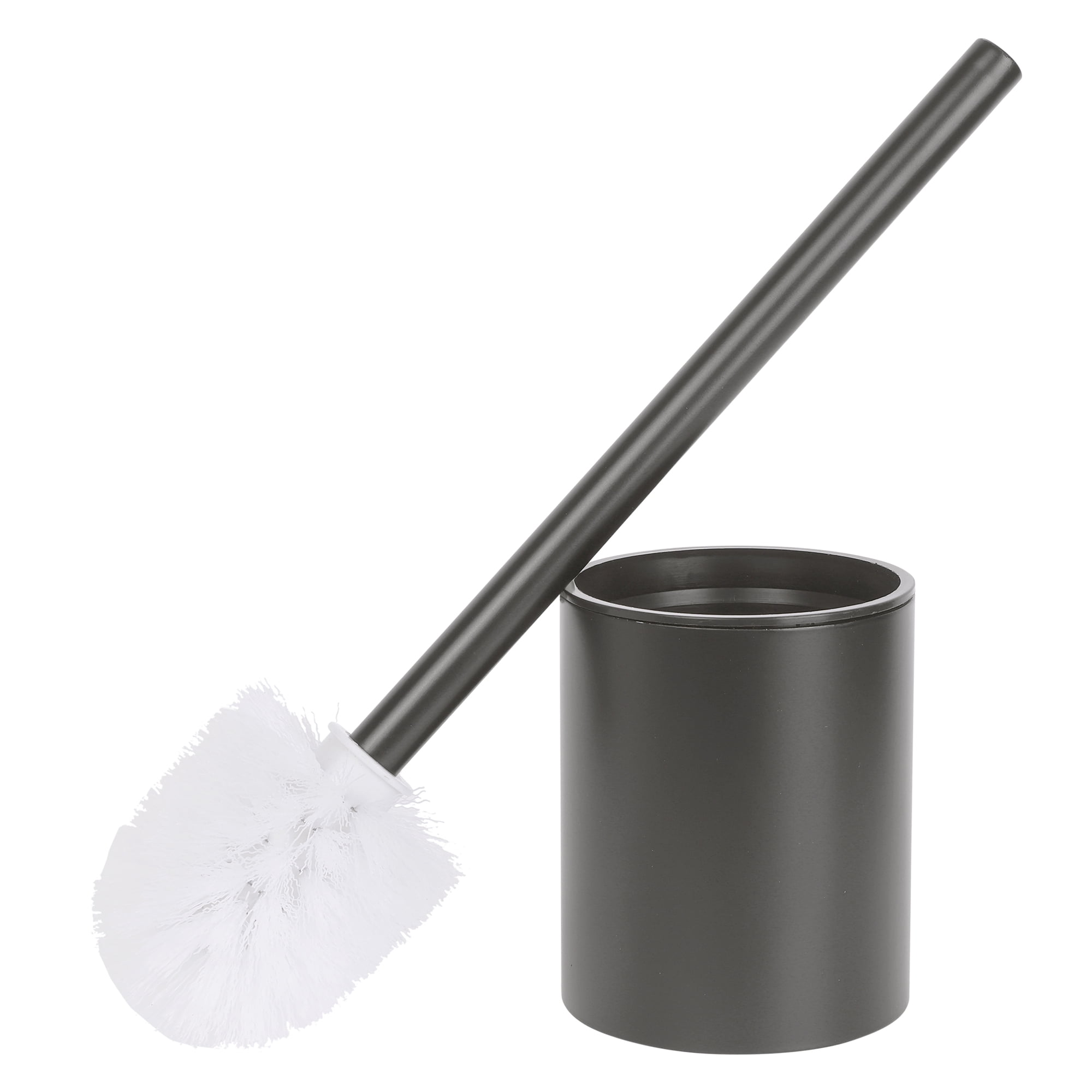 Unique Bargains Stainless Steel Toilet Bowl Brush and Holder Wall Mounted Gray