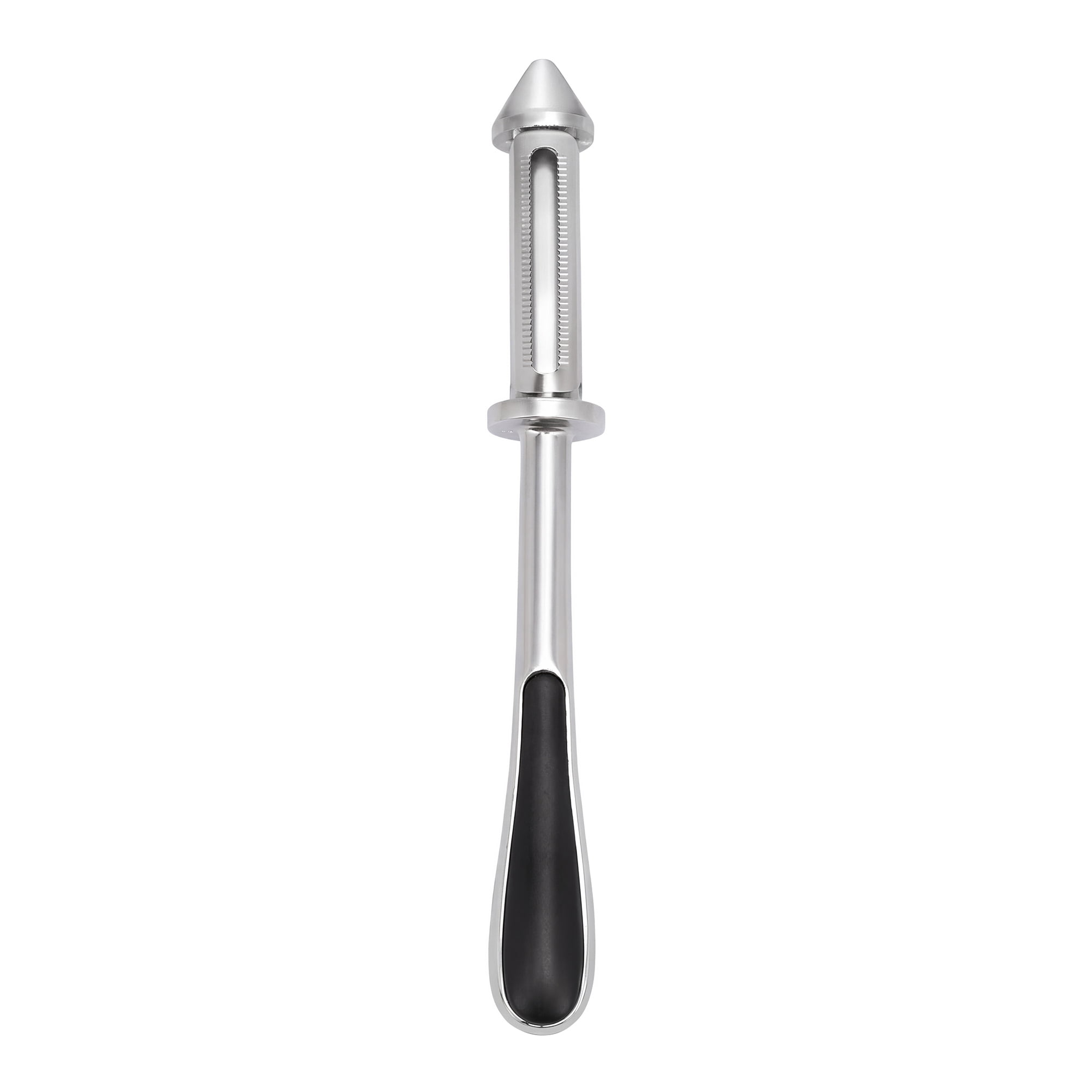 Unique Bargains Stainless Steel Vegetable Peeler with Ergonomic Handle Silver-3 in 1 6.3"x1"