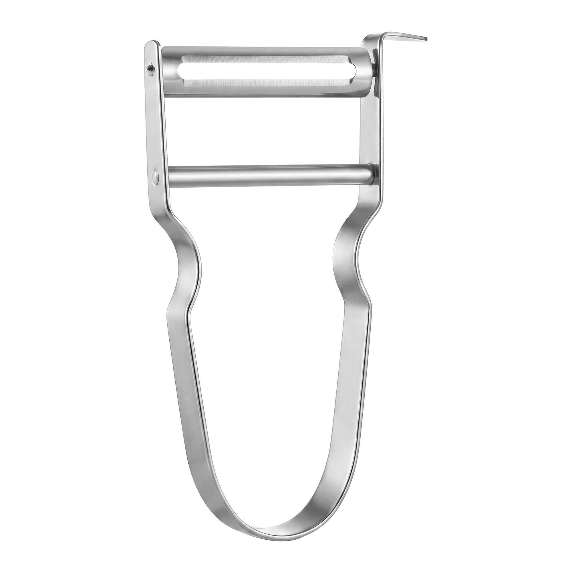 Unique Bargains Stainless Steel Vegetable Peeler with Ergonomic Handle Silver 4.4x2.6 inch