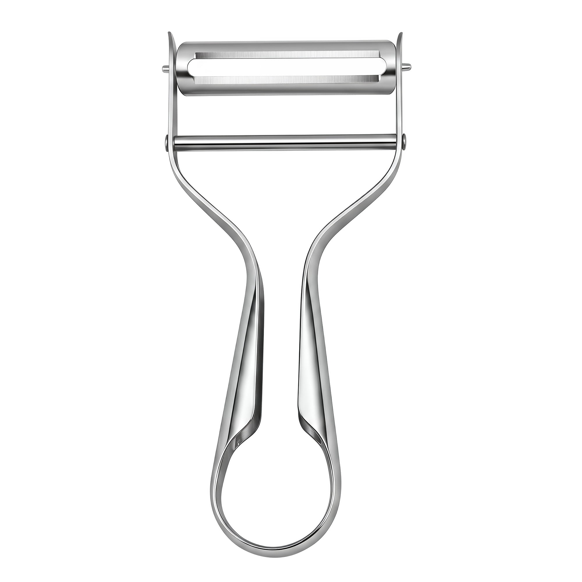 Unique Bargains Stainless Steel Vegetable Peeler with Ergonomic Handle Silver 5.2x2.5 inch